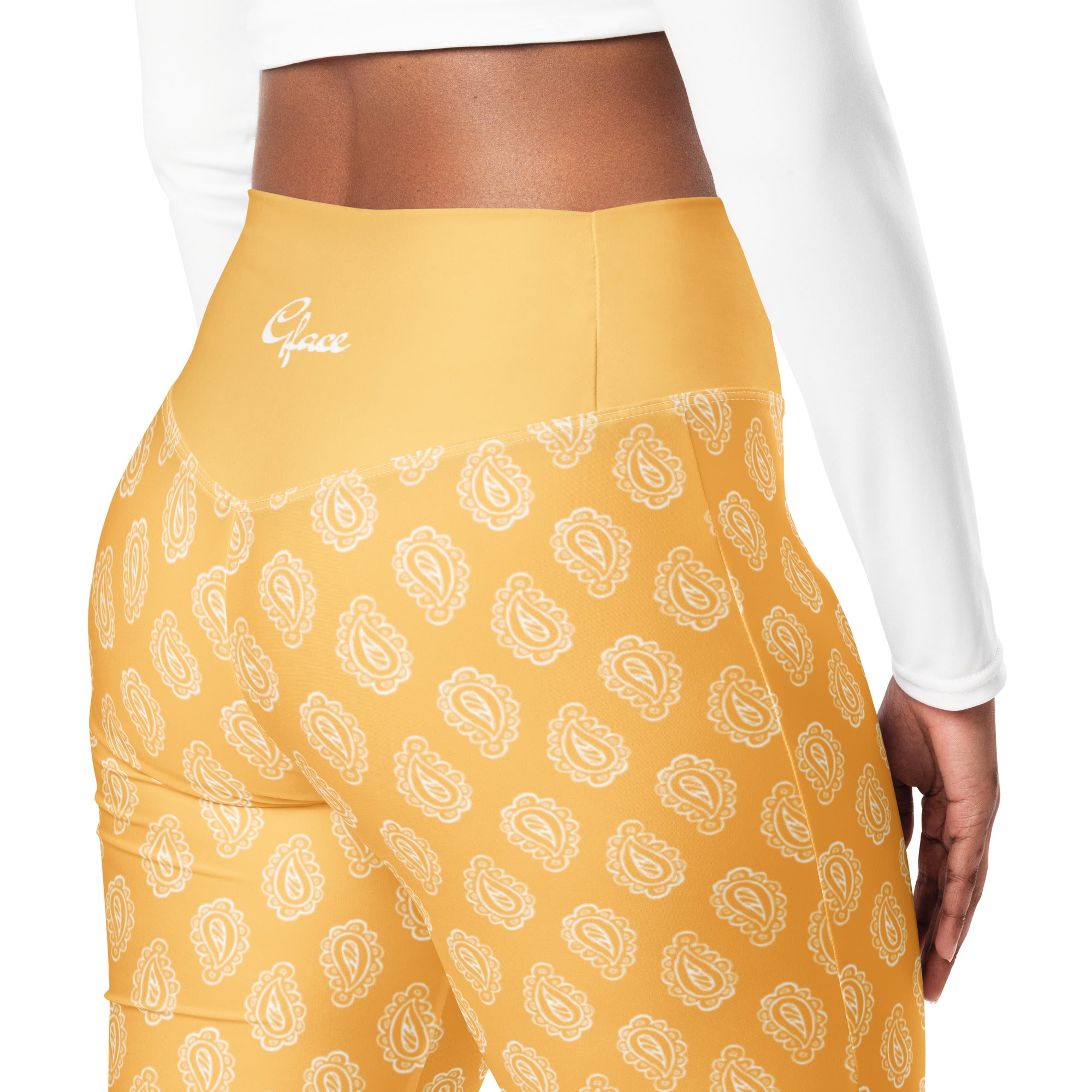 Gface Gold Bandana Flare leggings