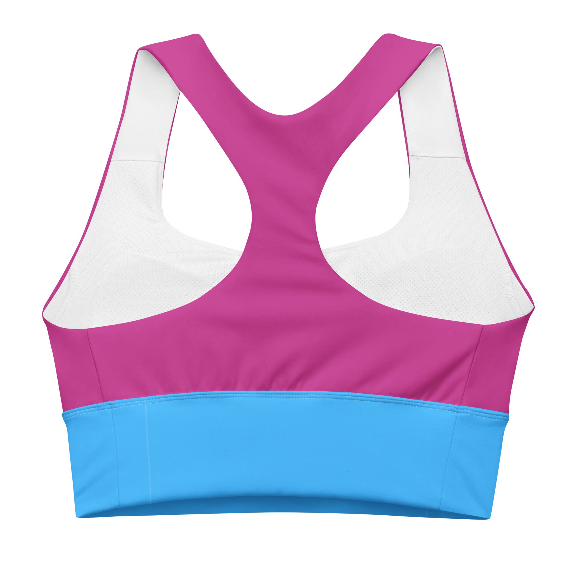 Gface Pink/Blue Longline sports bra