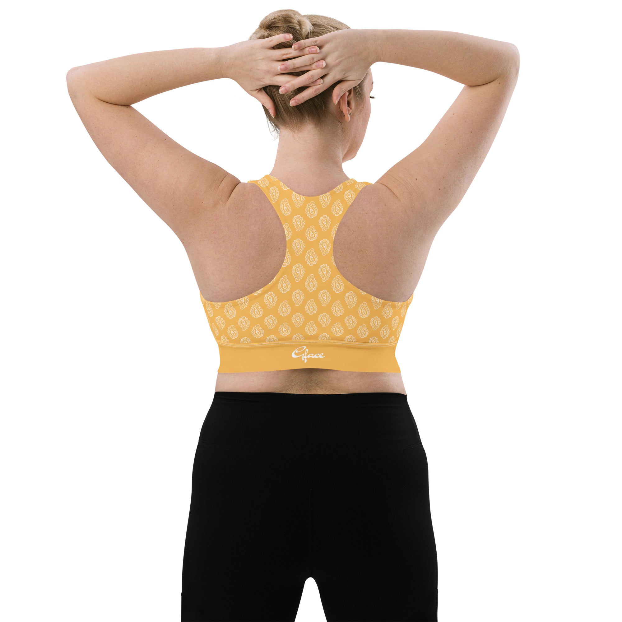 Gface Gold Bandana Longline sports bra