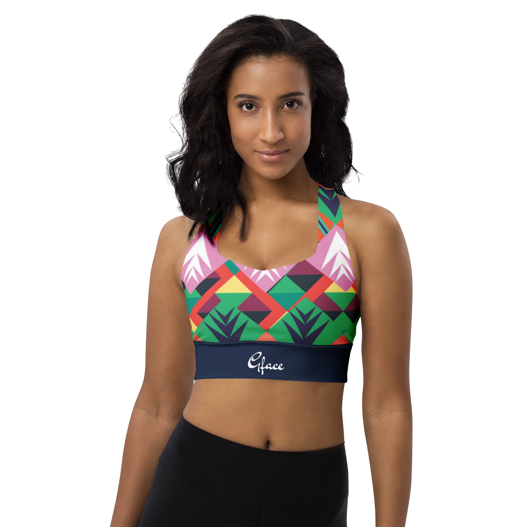 Gface Abstract Longline sports bra limited