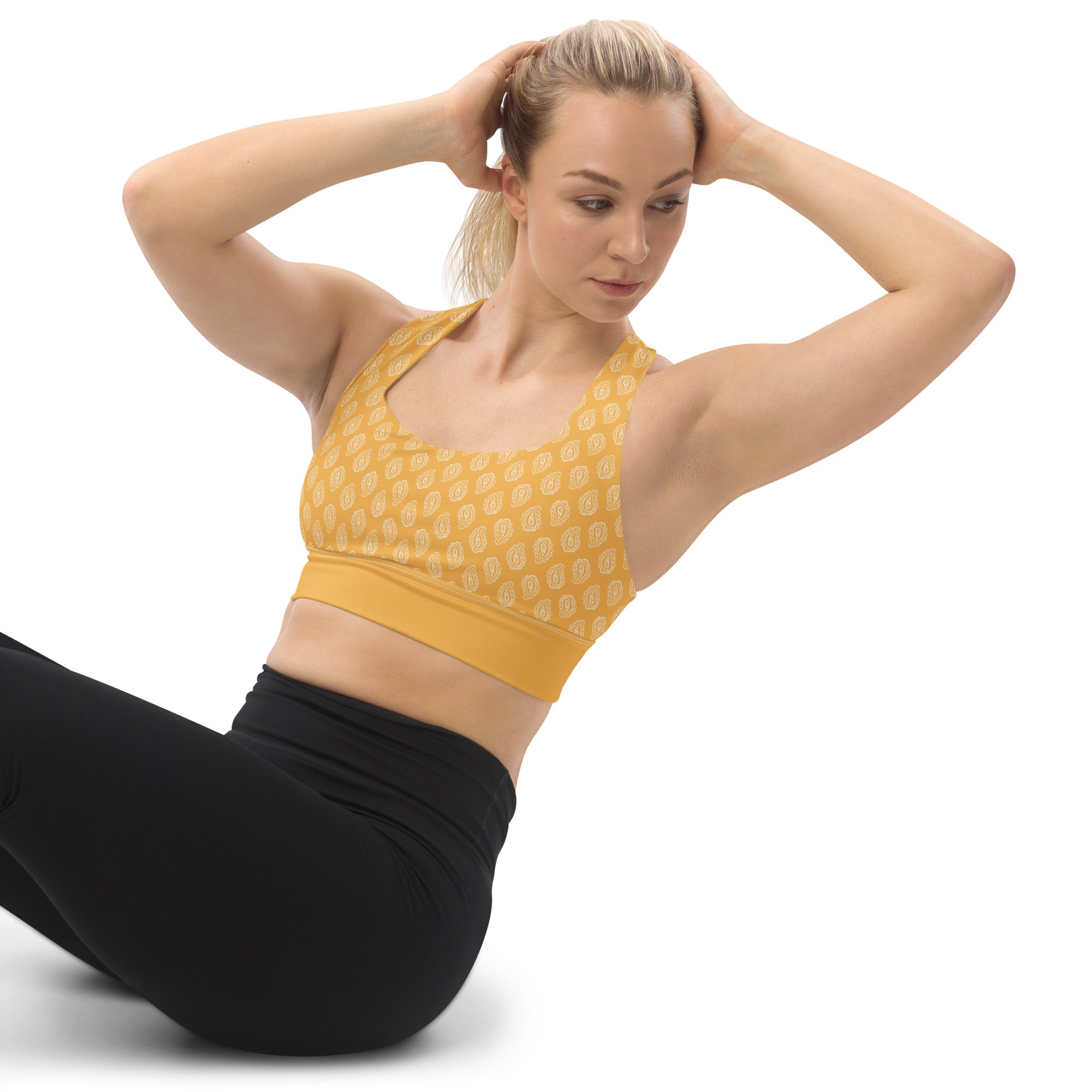 Gface Gold Bandana Longline sports bra