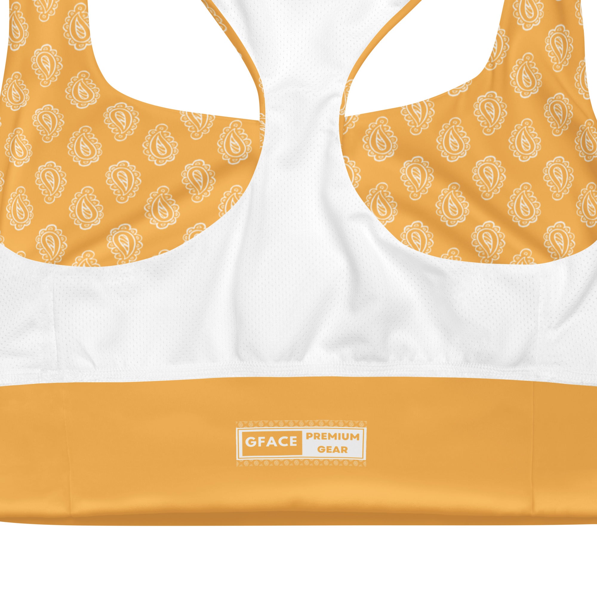 Gface Gold Bandana Longline sports bra