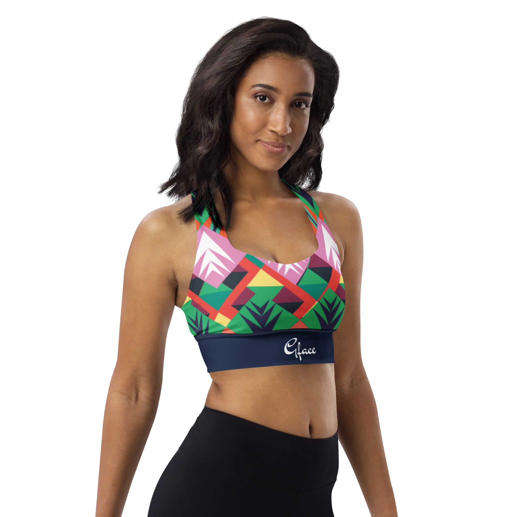 Gface Abstract Longline sports bra limited