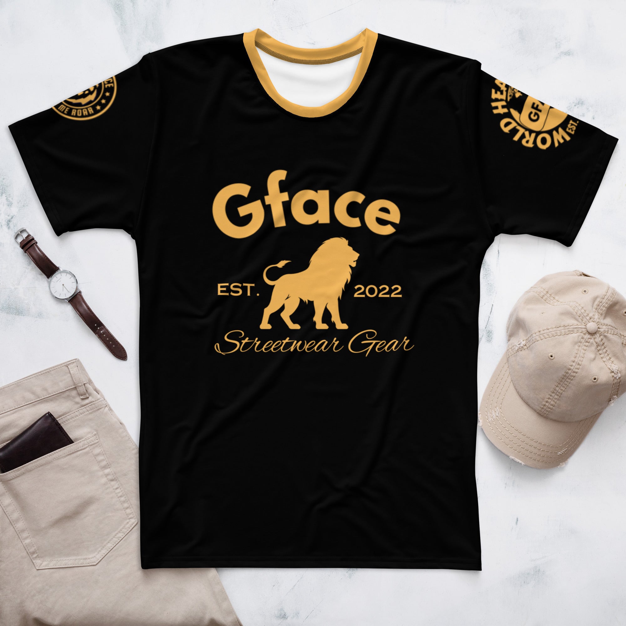 Gface Origional Men's t-shirt Gold logo