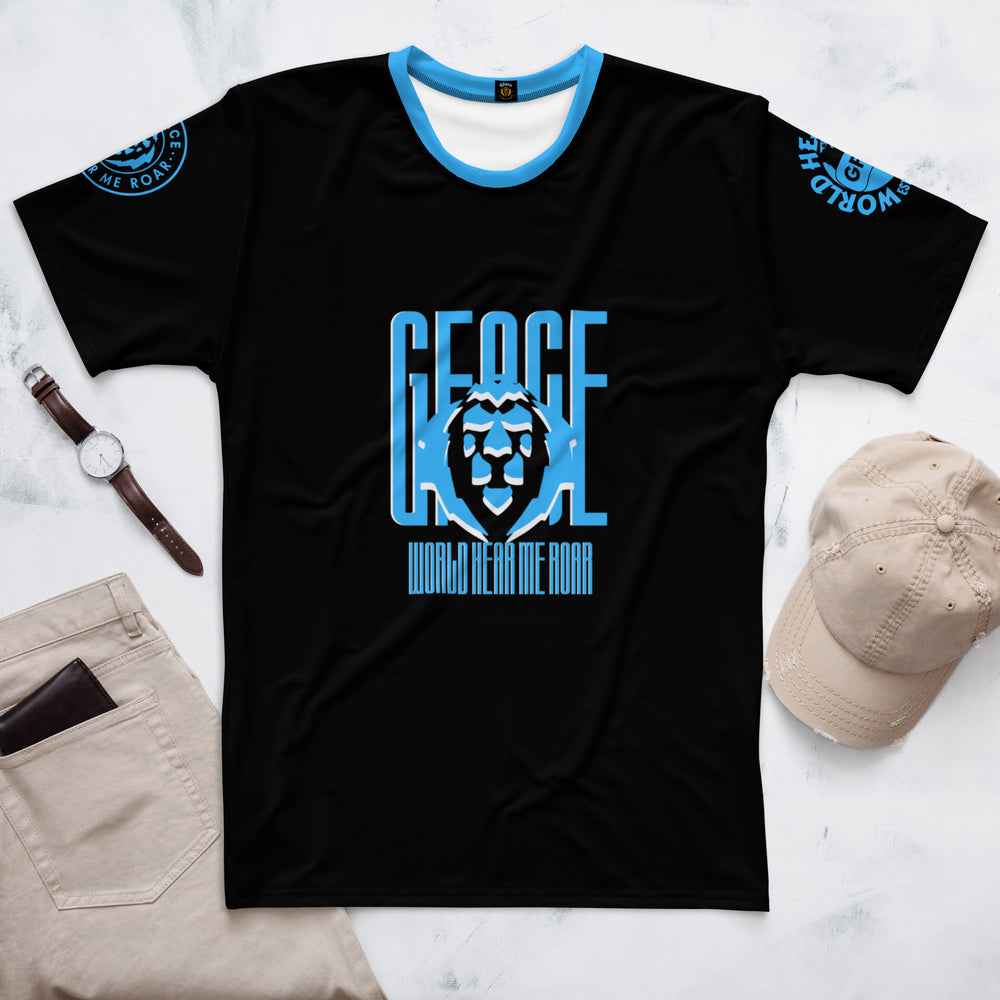 GFACE Men's Blue Lion Logo t-shirt