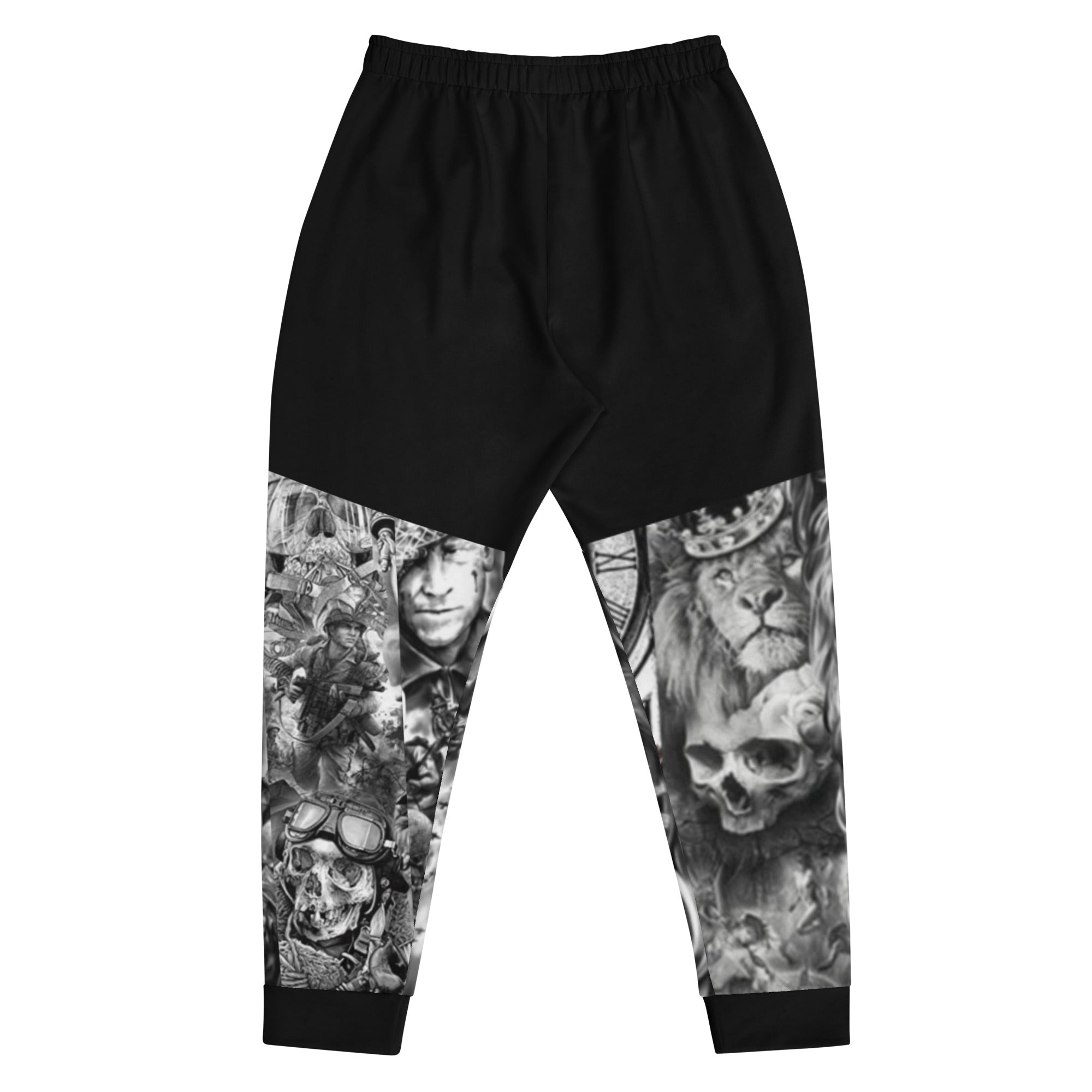 Gface Men's Black Joggers Patriot print