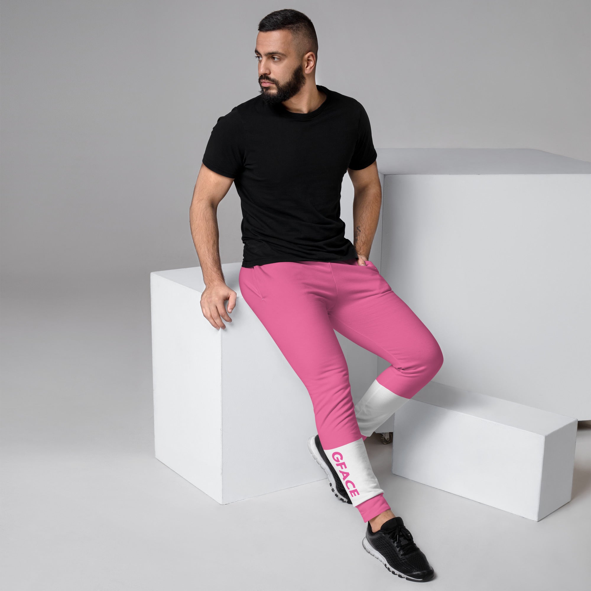 Men's Pink Joggers GFACE Swag Proof Gear