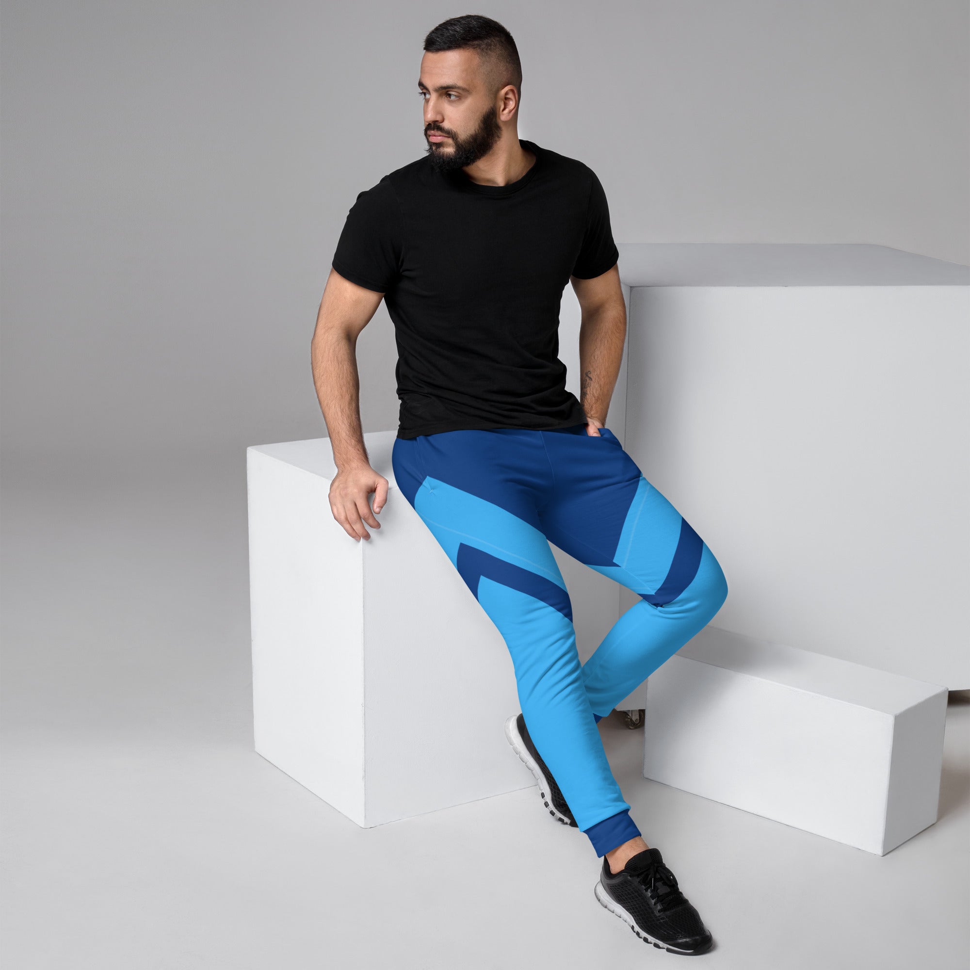 GFACE Men's 2-tone Blue Joggers elite