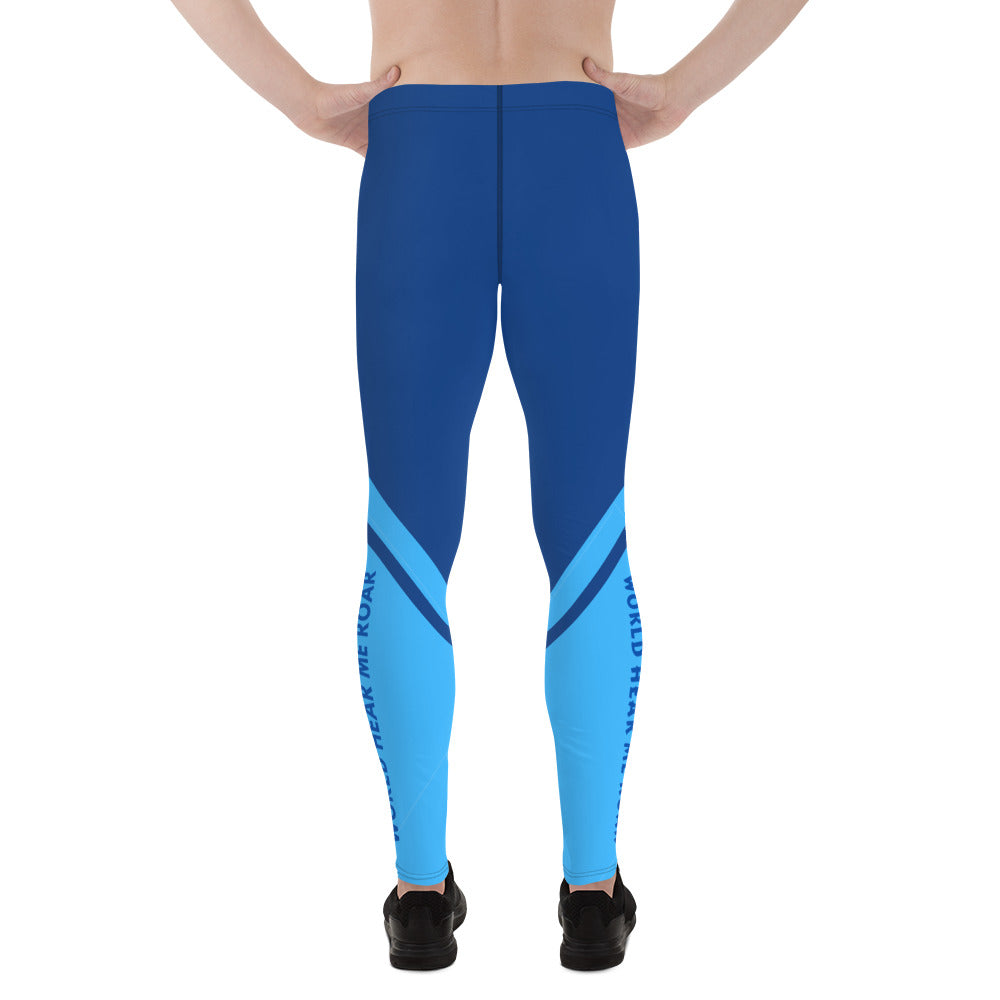 Men's Gface 2-Tone Blue Leggings