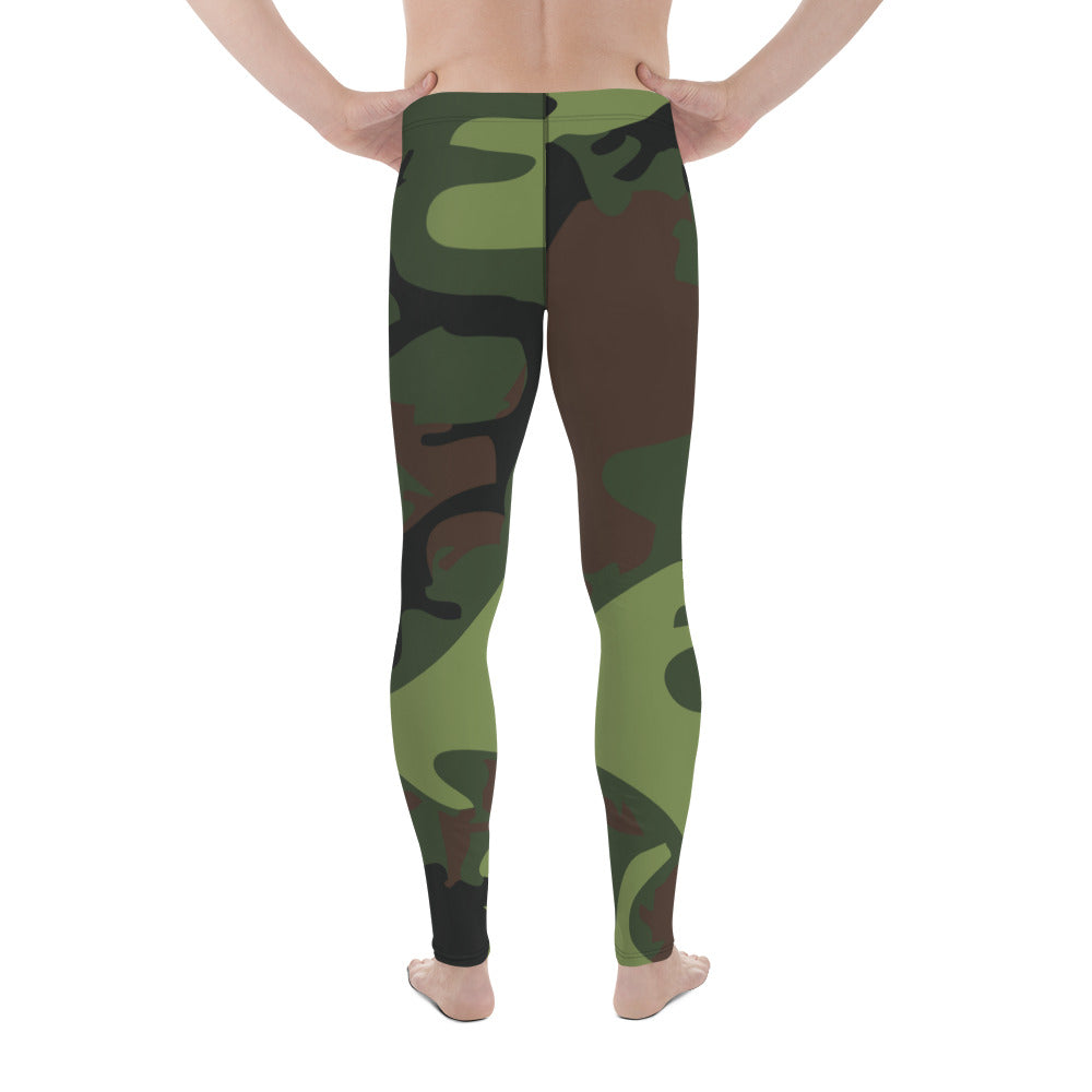 Gface Green Camo-Incognito Men's  Leggings