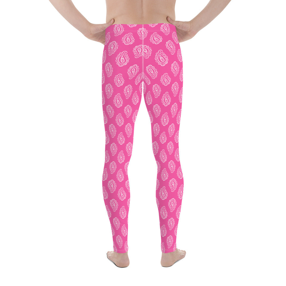 Gface Pink Bandana Men's Leggings