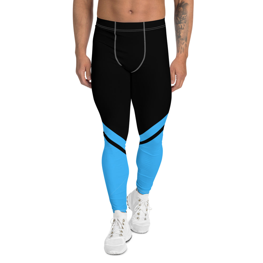 Gface Men's Leggings Black/Blue World Hear Me Roar