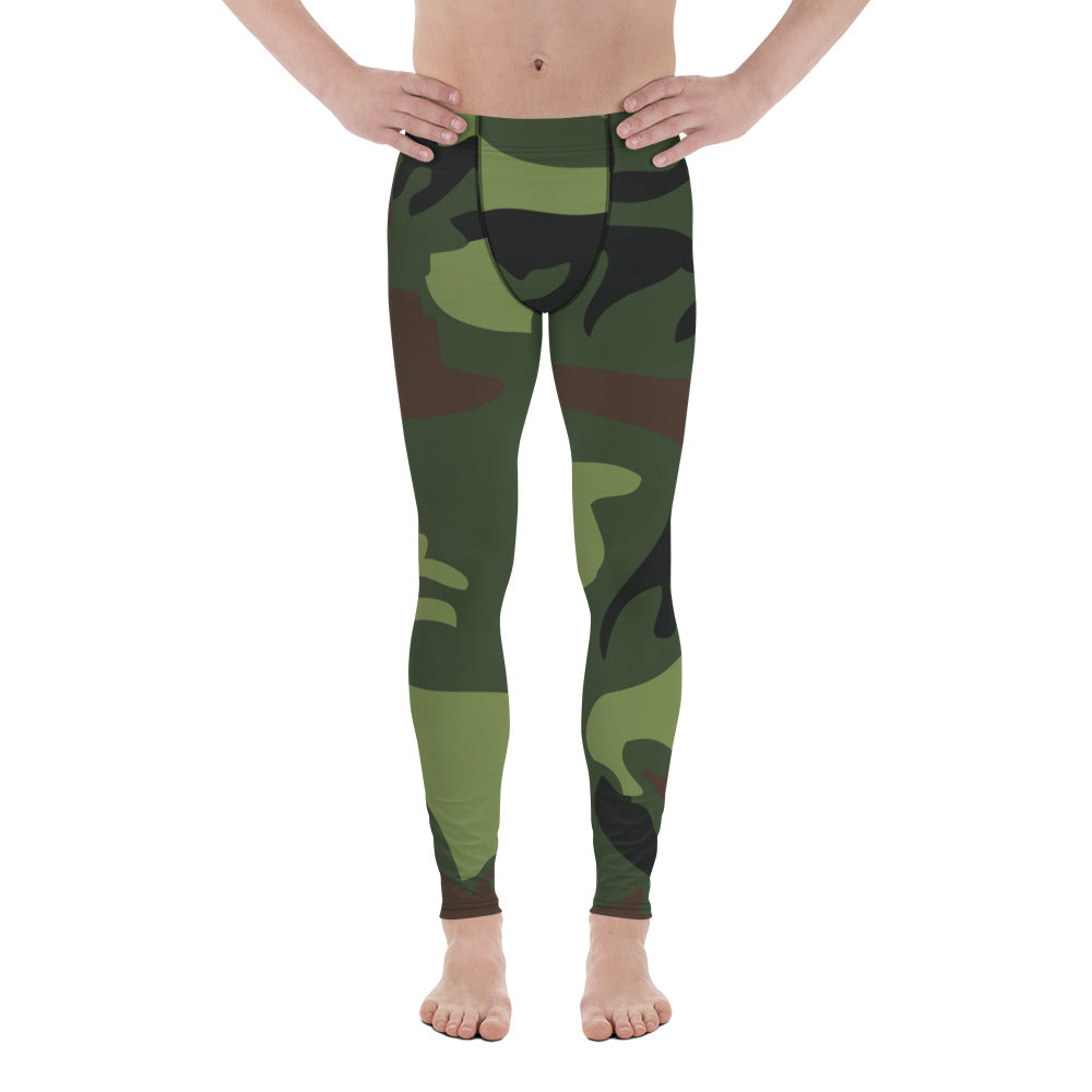 Gface Green Camo-Incognito Men's  Leggings