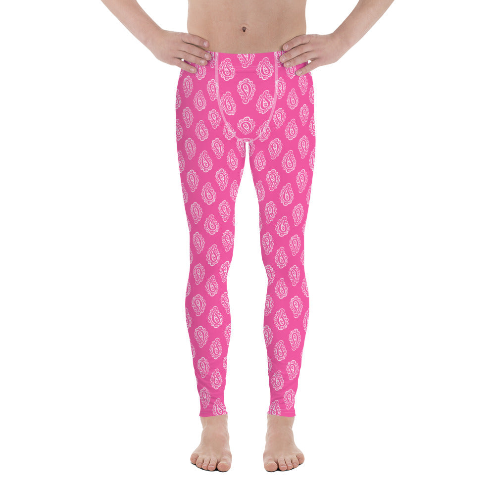 Gface Pink Bandana Men's Leggings