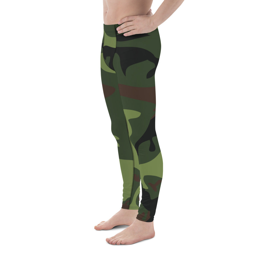 Gface Green Camo-Incognito Men's  Leggings