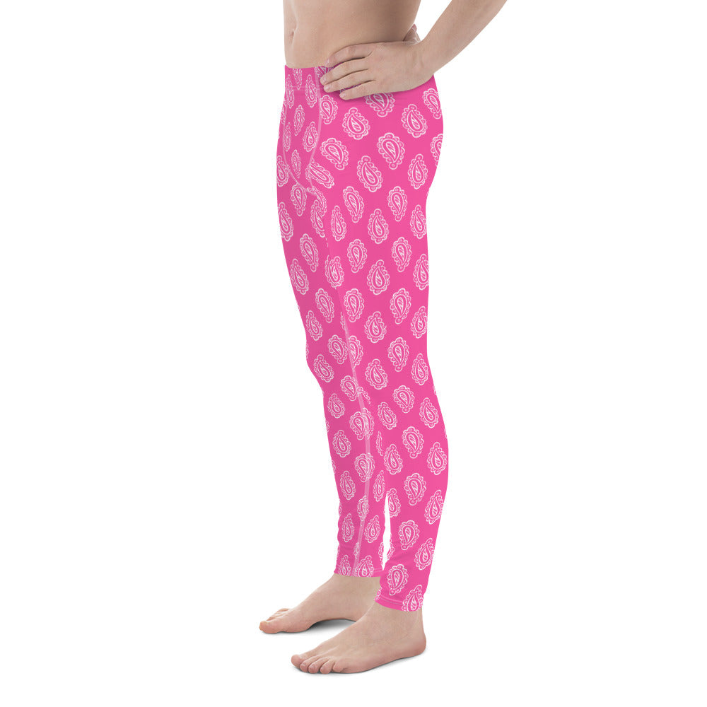 Gface Pink Bandana Men's Leggings