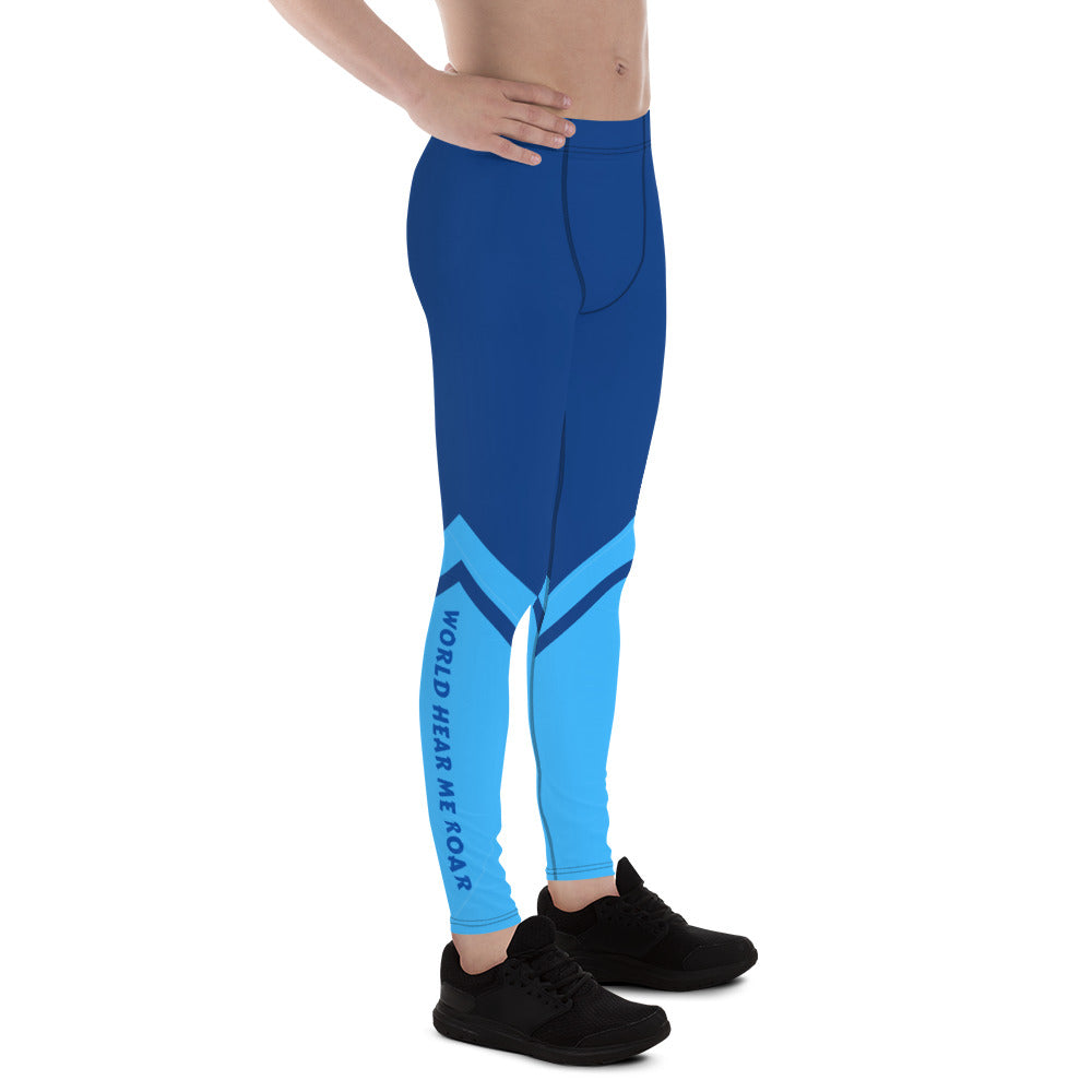 Men's Gface 2-Tone Blue Leggings