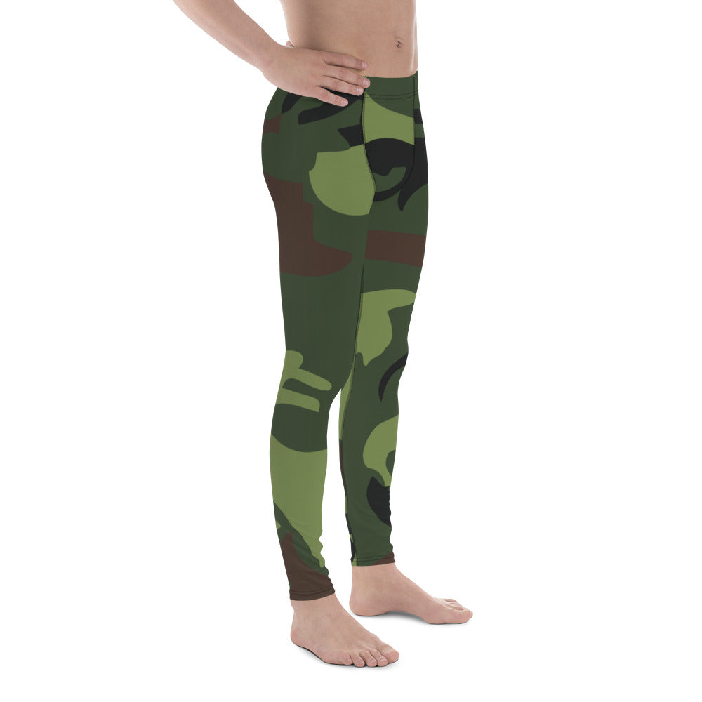 Gface Green Camo-Incognito Men's  Leggings