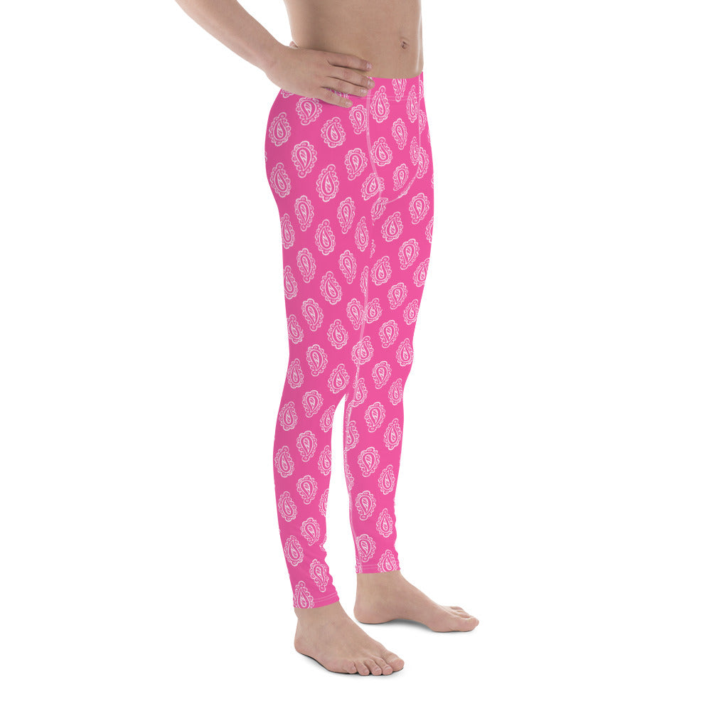 Gface Pink Bandana Men's Leggings