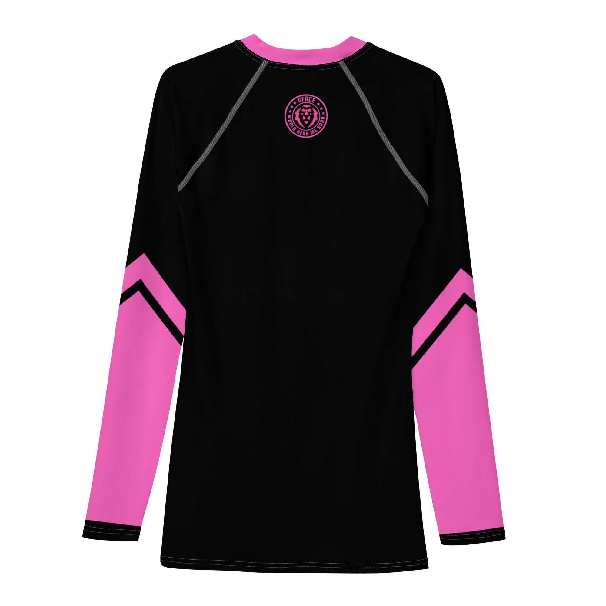 Men's black/pink Rash Guard GFACE