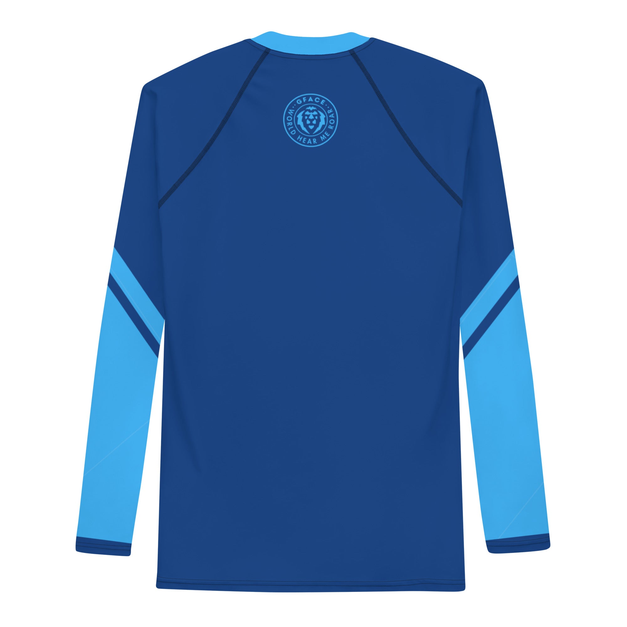 Men's Gface 2-Tone Blue Rash Guard