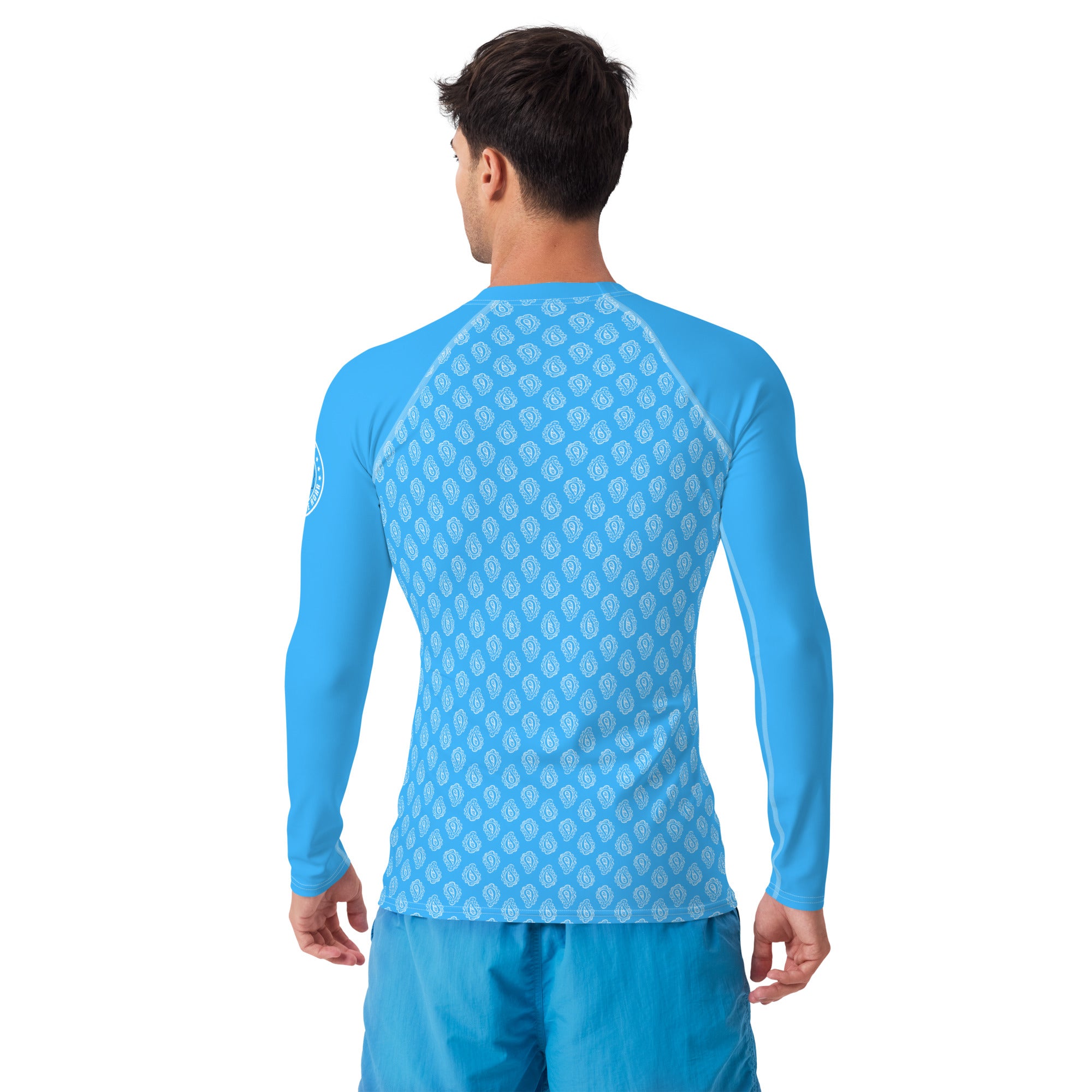 Gface Blue Bandana Men's Rash Guard