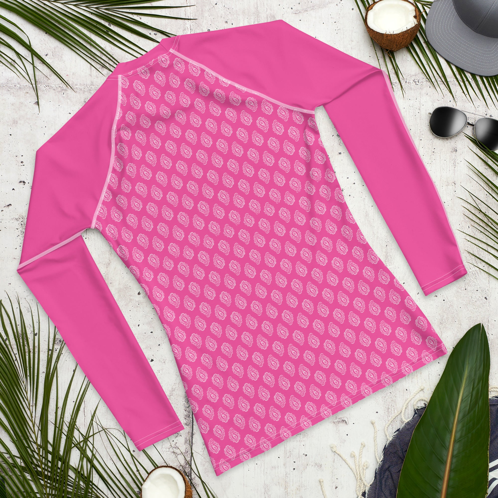 Gface Pink Bandana Men's Rash Guard