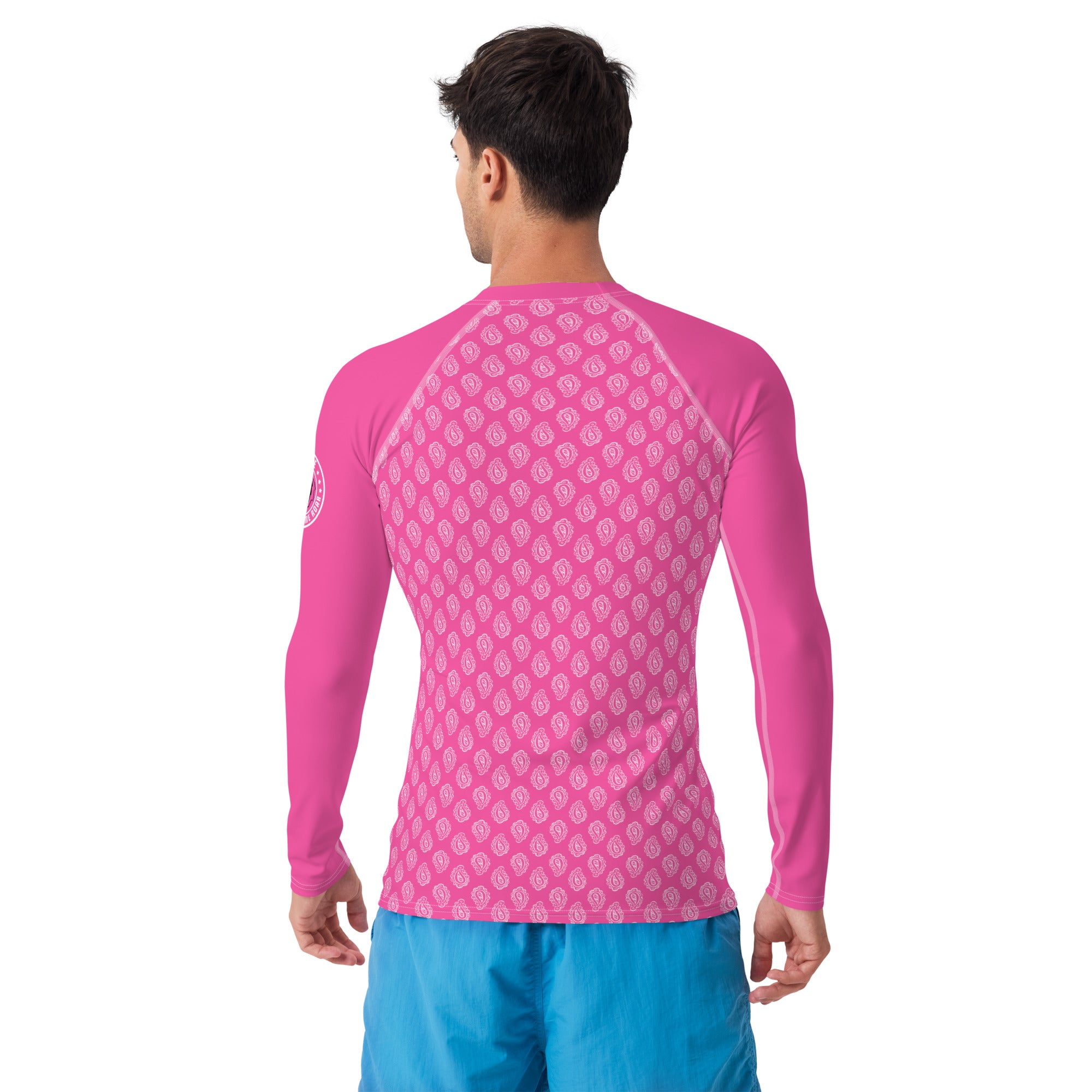 Gface Pink Bandana Men's Rash Guard