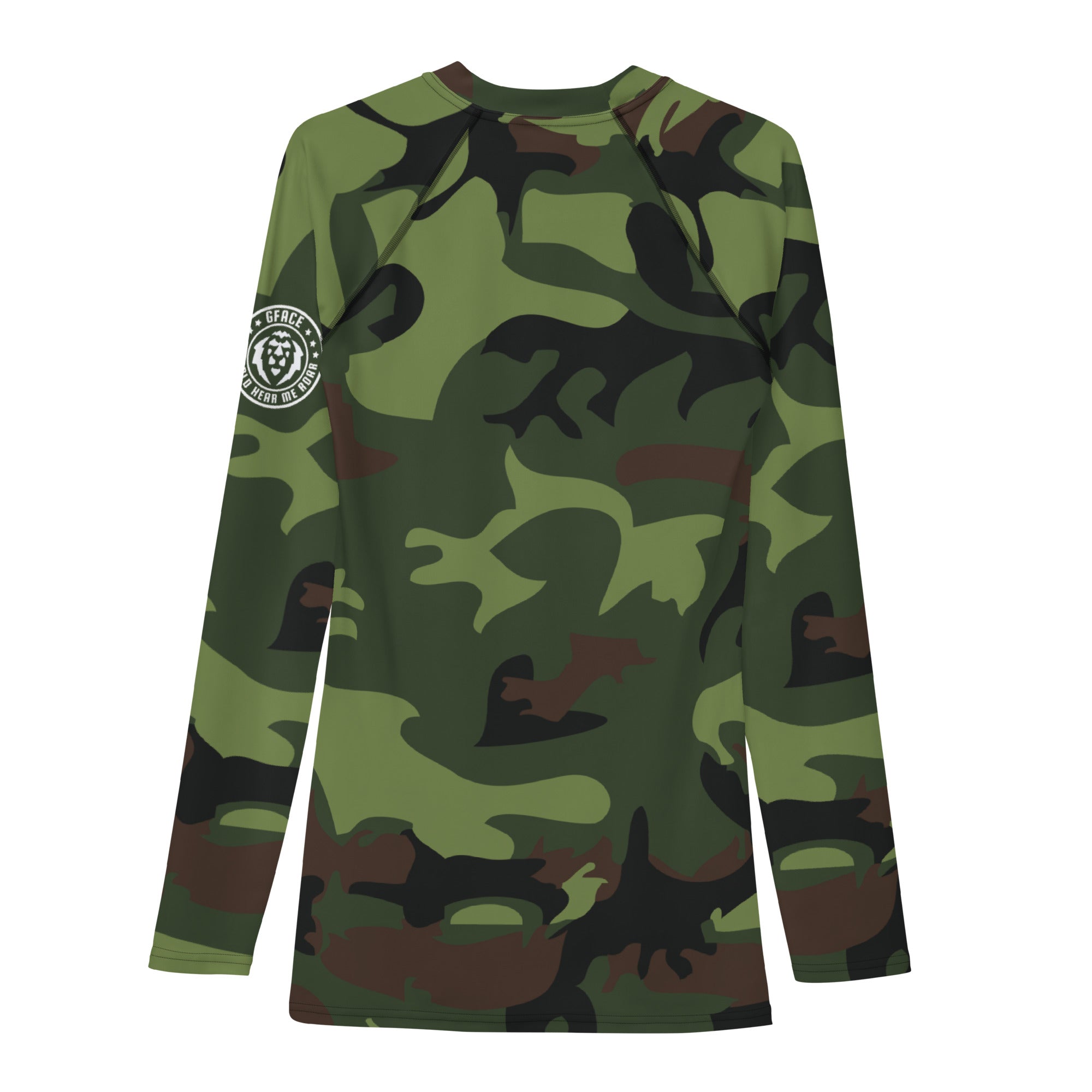 Gface Green Camo-Incognito Men's Rash Guard