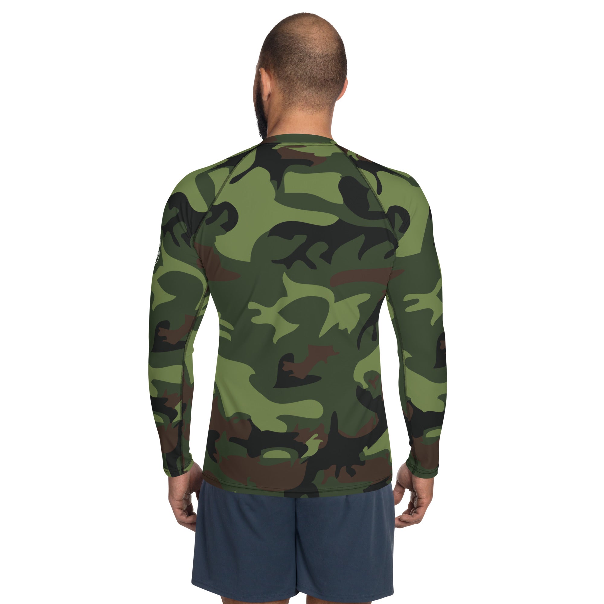 Gface Green Camo-Incognito Men's Rash Guard