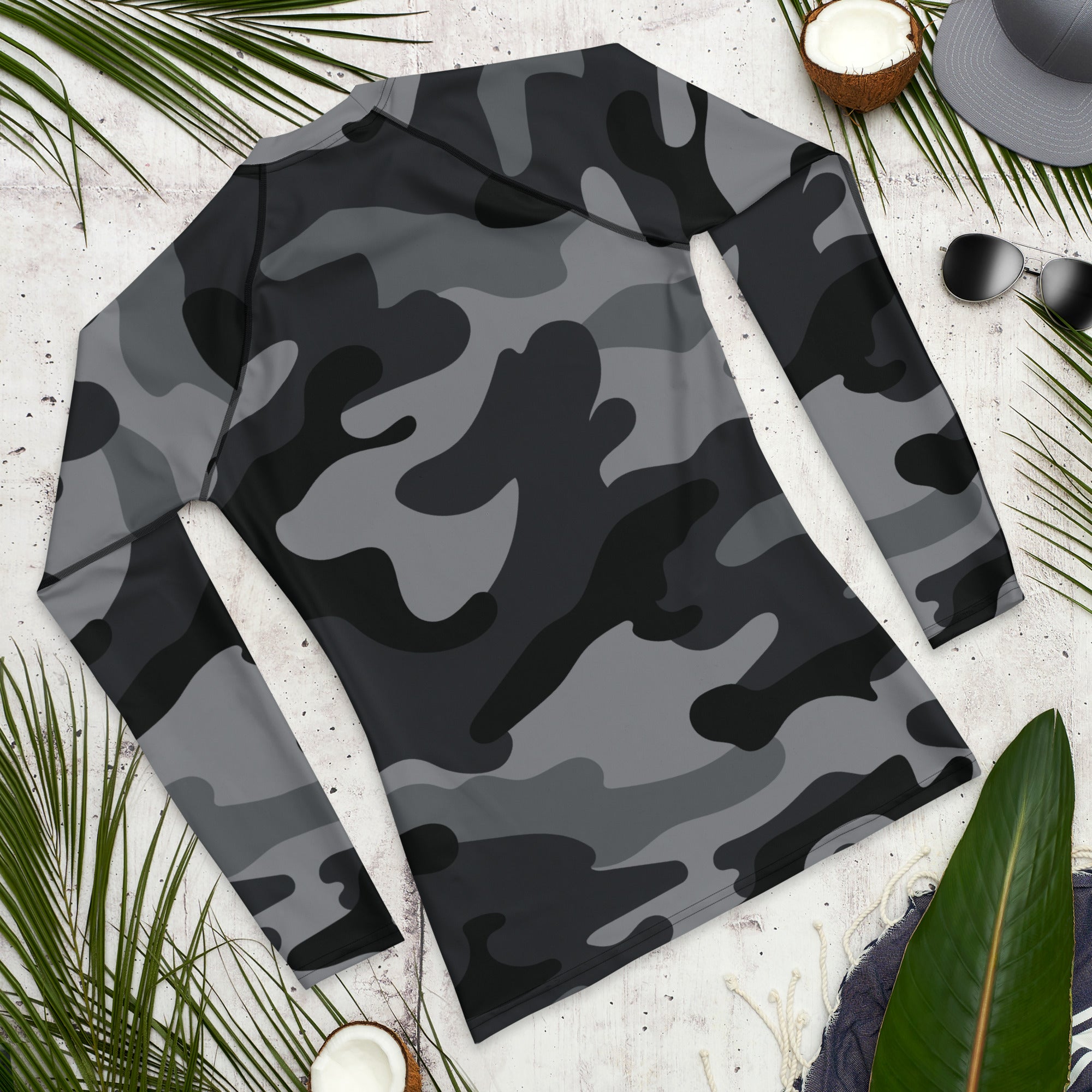 Gface Black Camo-Incognito Men's Rash Guard