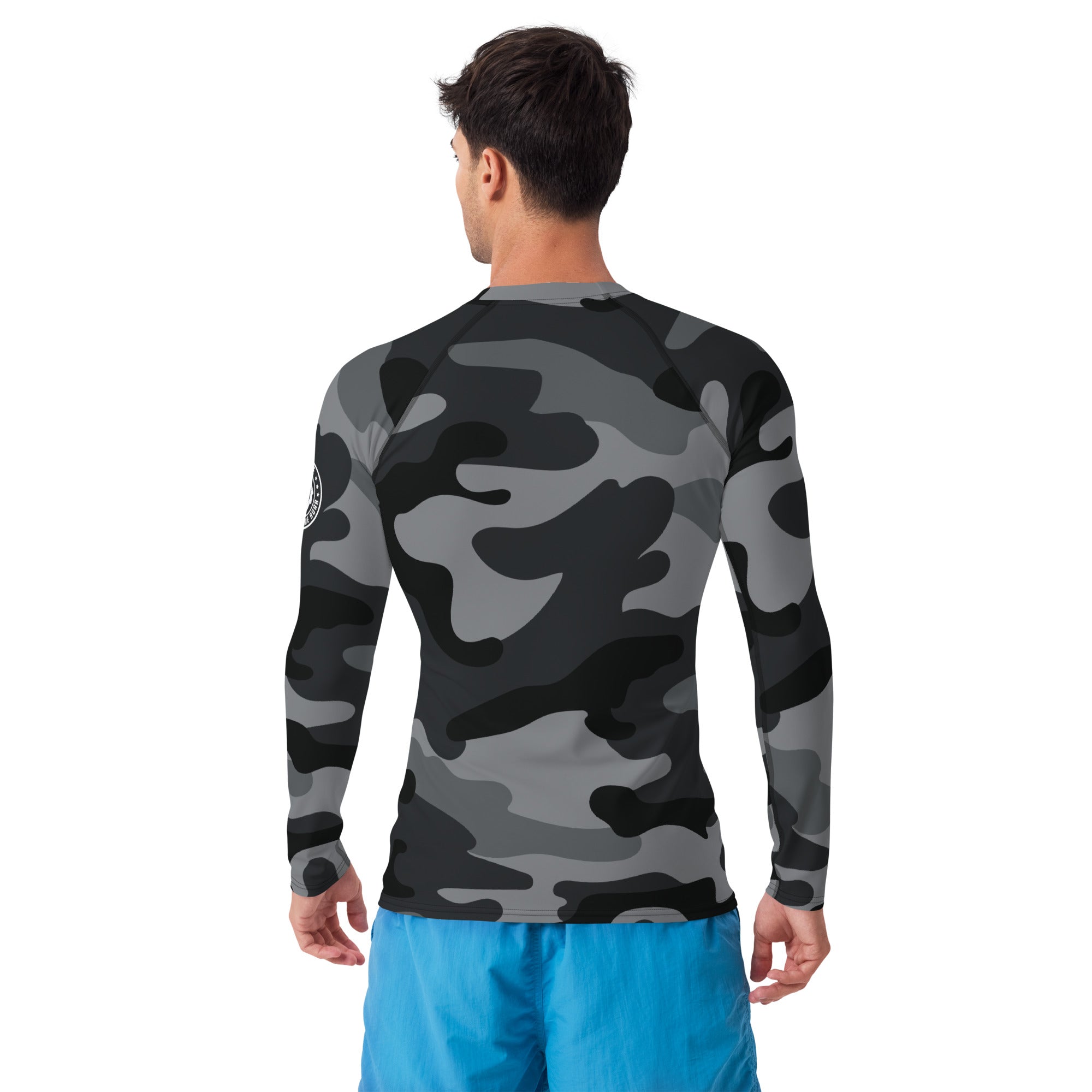 Gface Black Camo-Incognito Men's Rash Guard