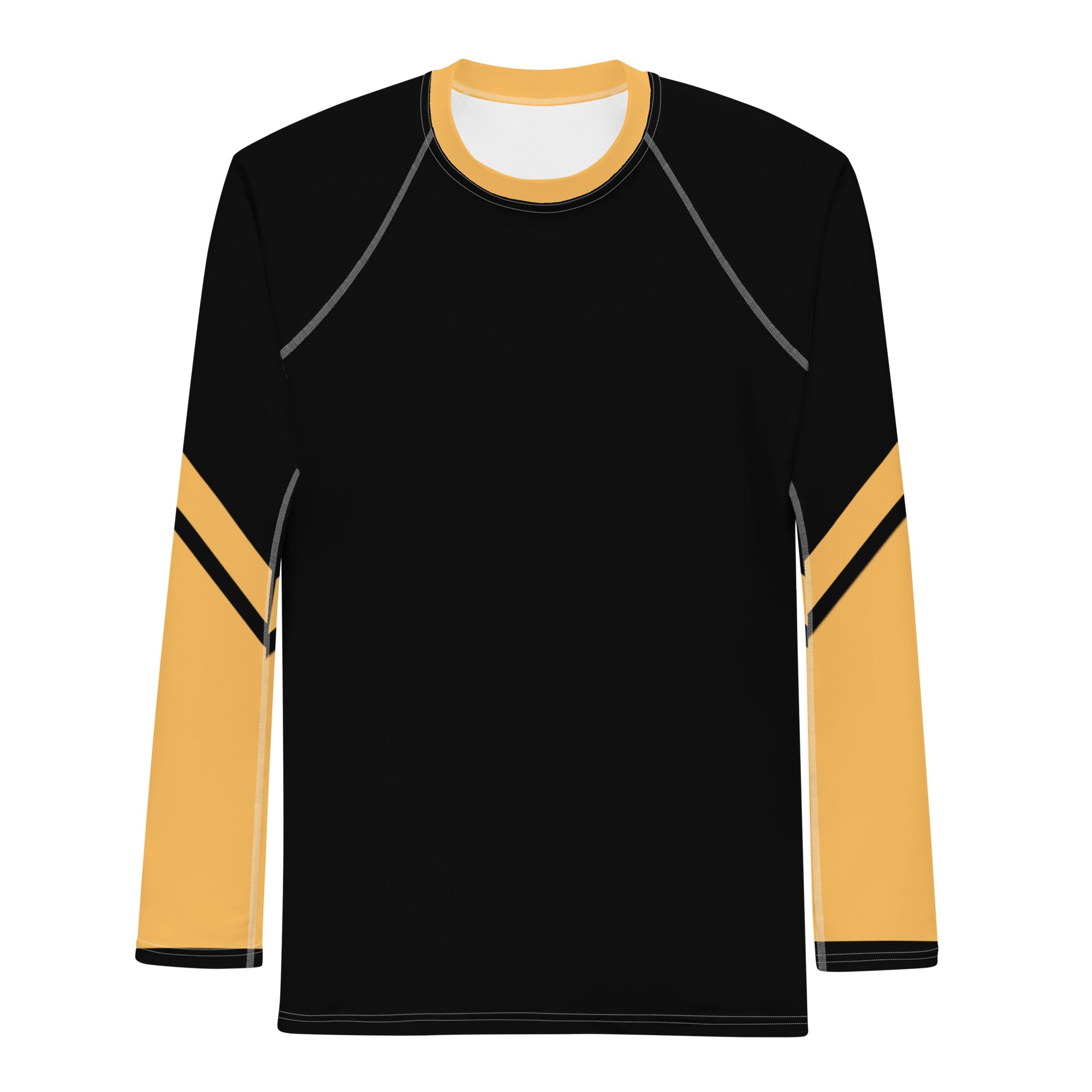 Gface Men's Rash Guard Black/Gold World Hear Me Roar