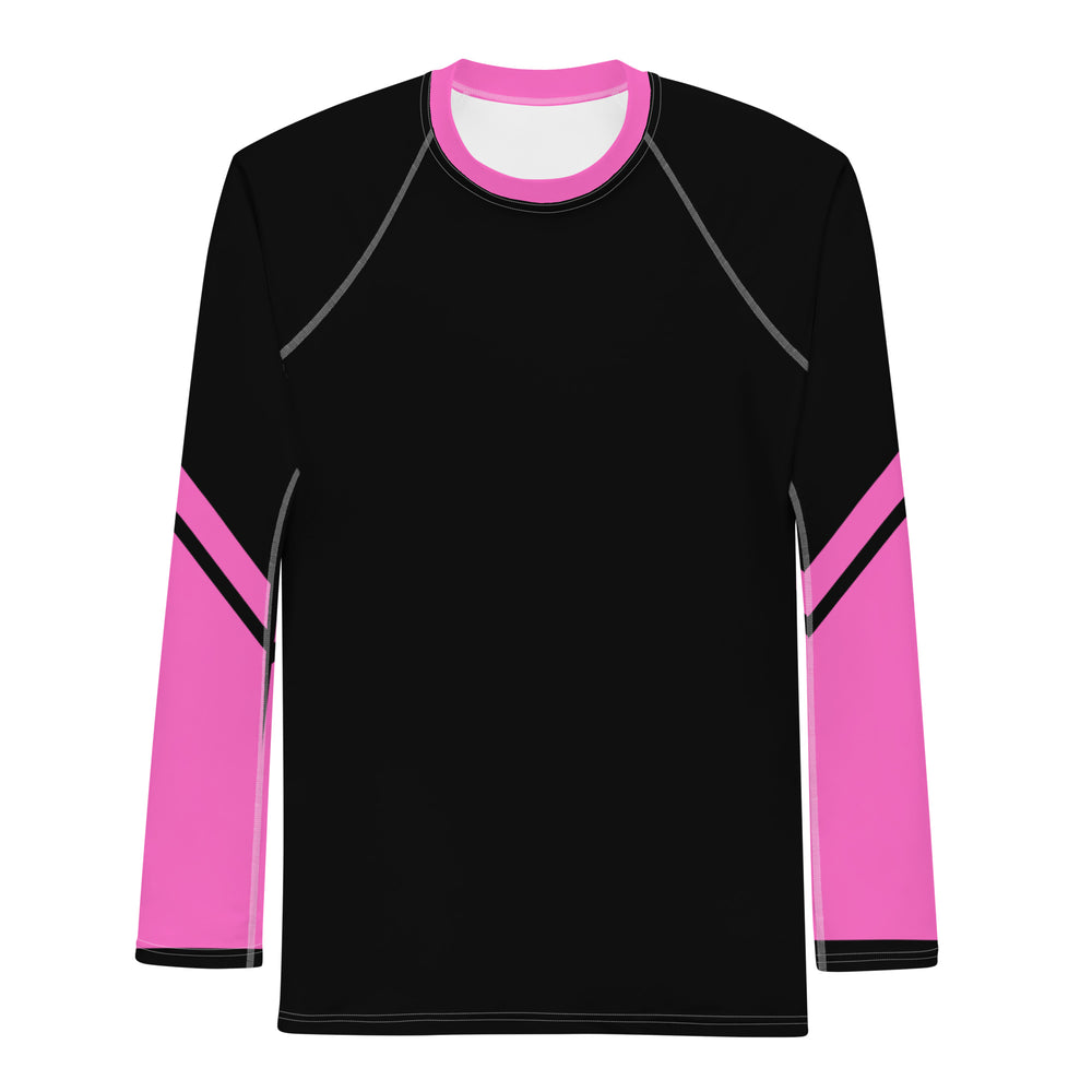 Gface Men's Rash Guard Black/Pink World Hear Me Roar