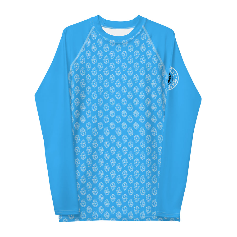 Gface Blue Bandana Men's Rash Guard