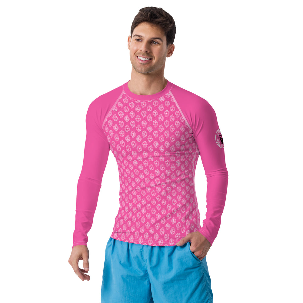 Gface Pink Bandana Men's Rash Guard