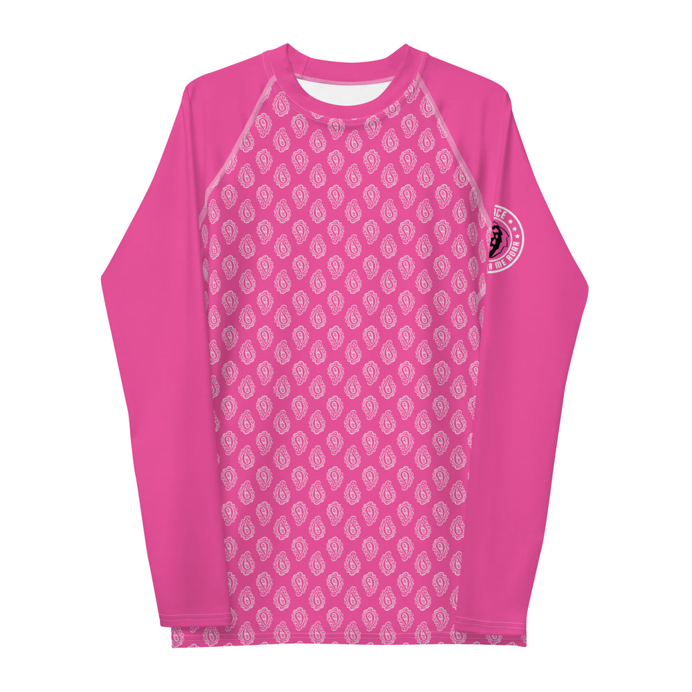 Gface Pink Bandana Men's Rash Guard