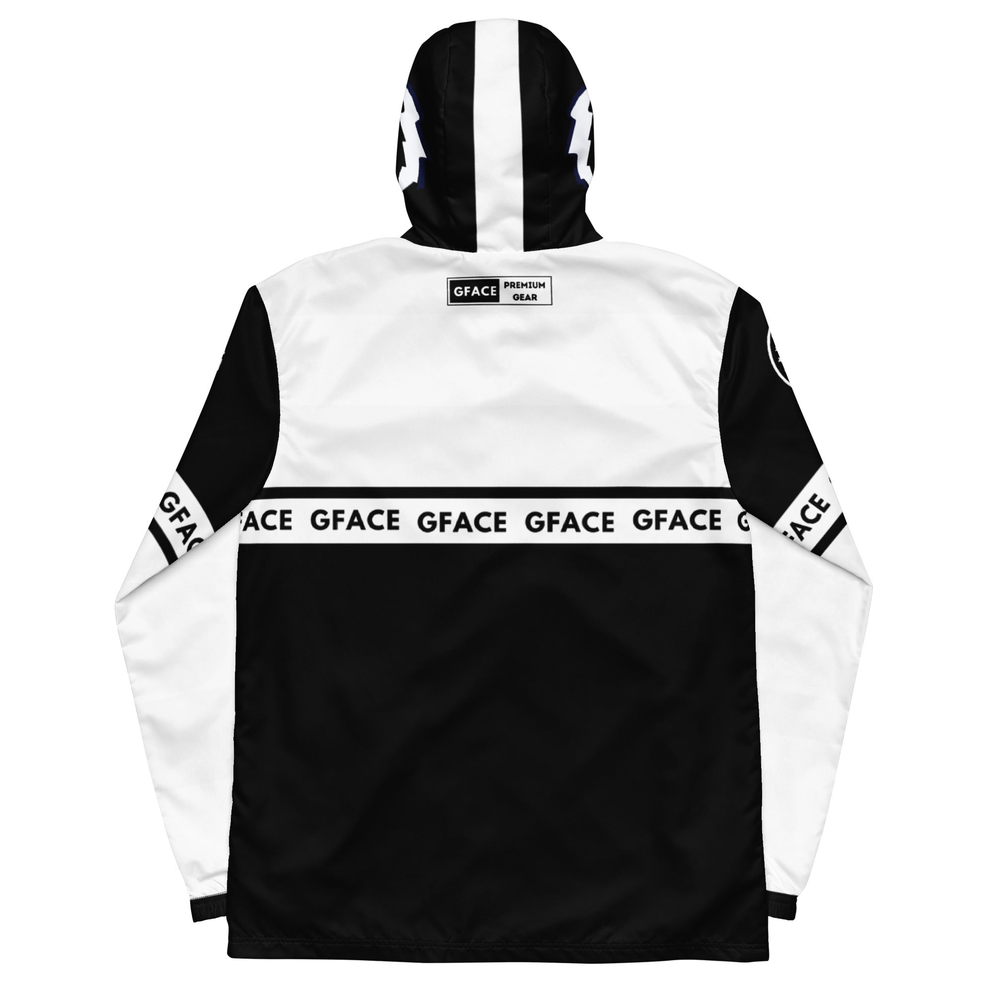 GFACE White/Black Men’s Windbreaker