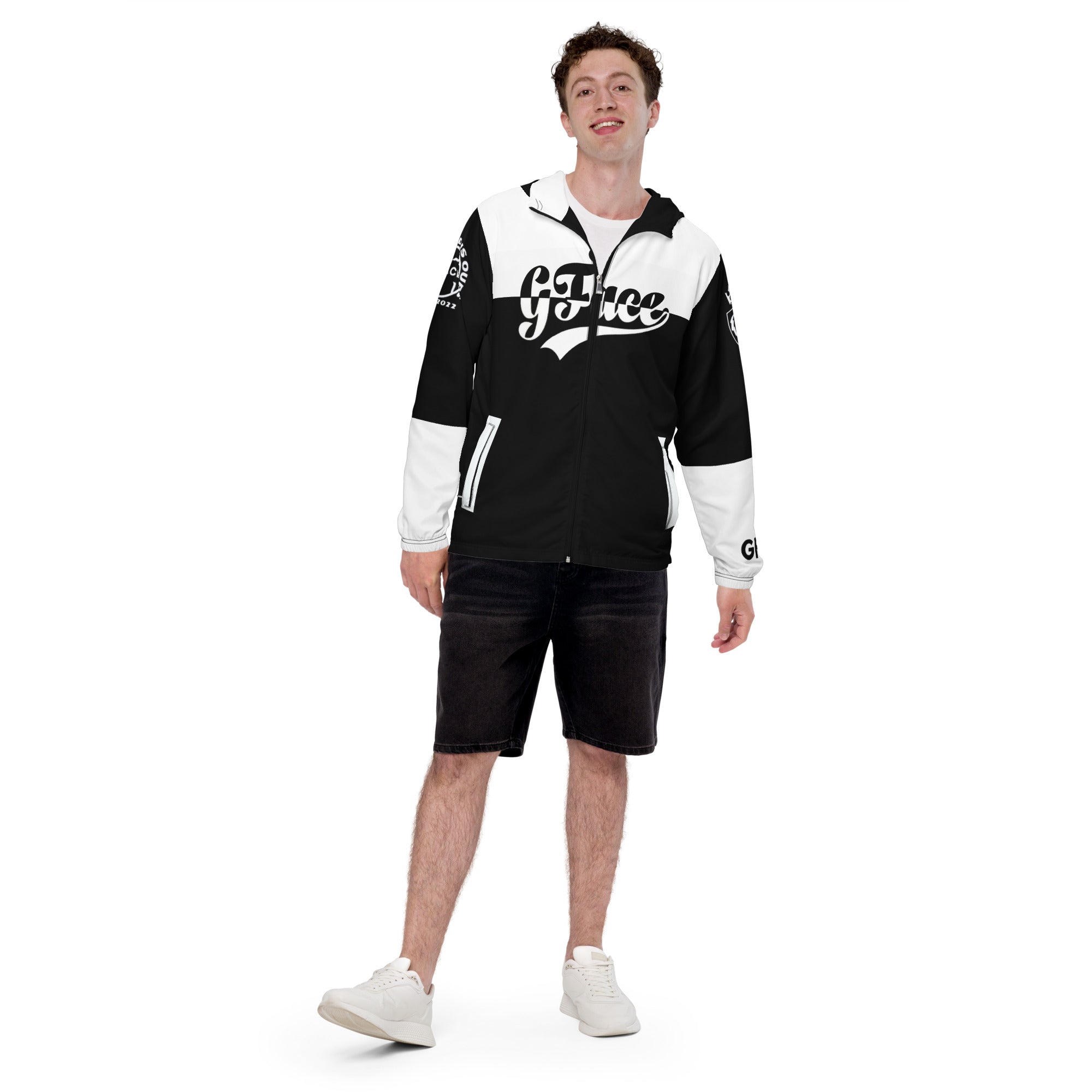 Men’s 2 tone (B/W) Windbreaker Gface King Swag