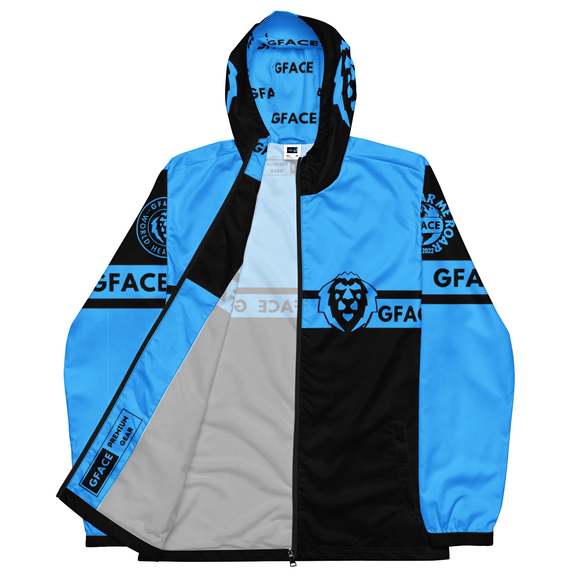 GFACE Black/Blue Men’s Windbreakers