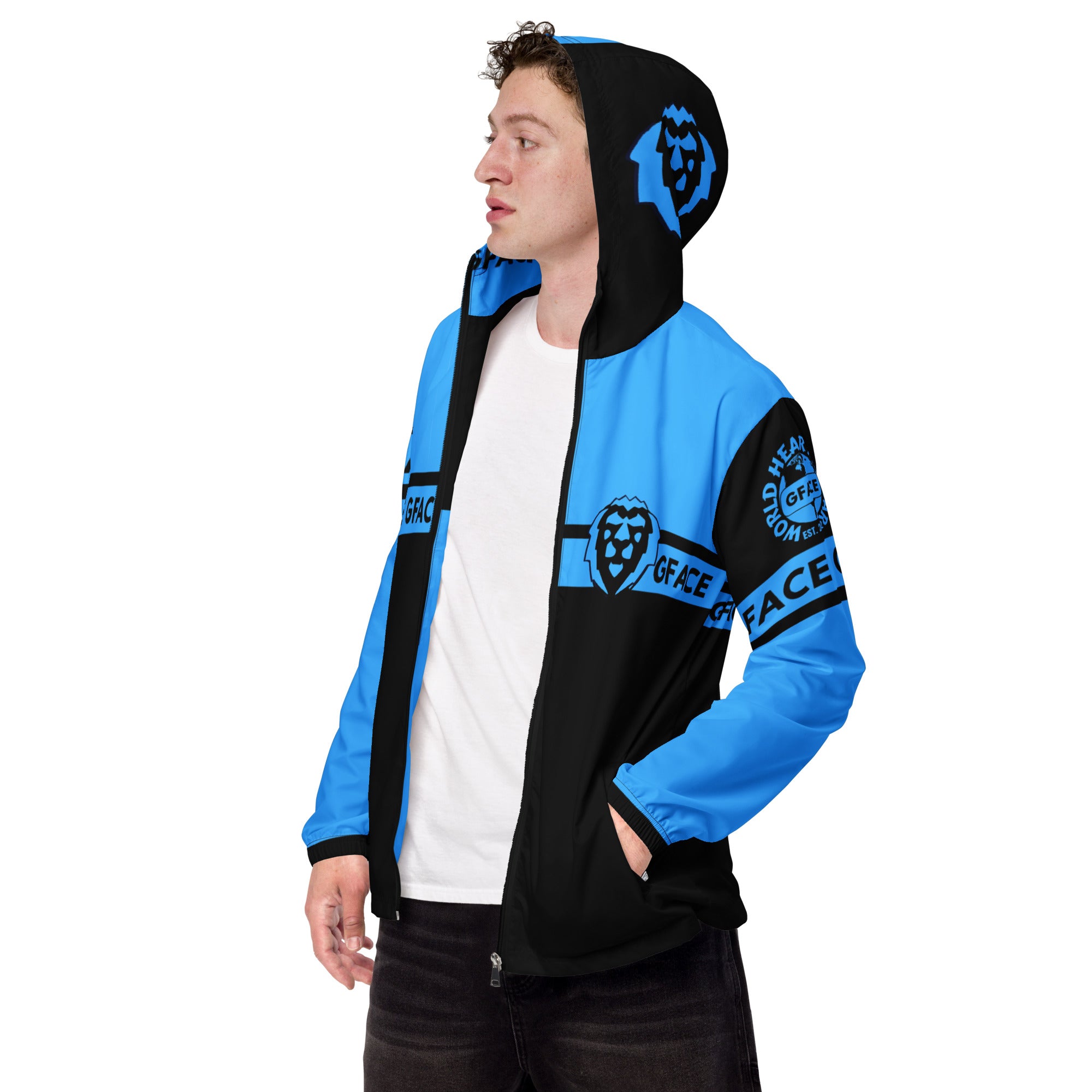 GFACE Black/Blue Men’s Windbreakers