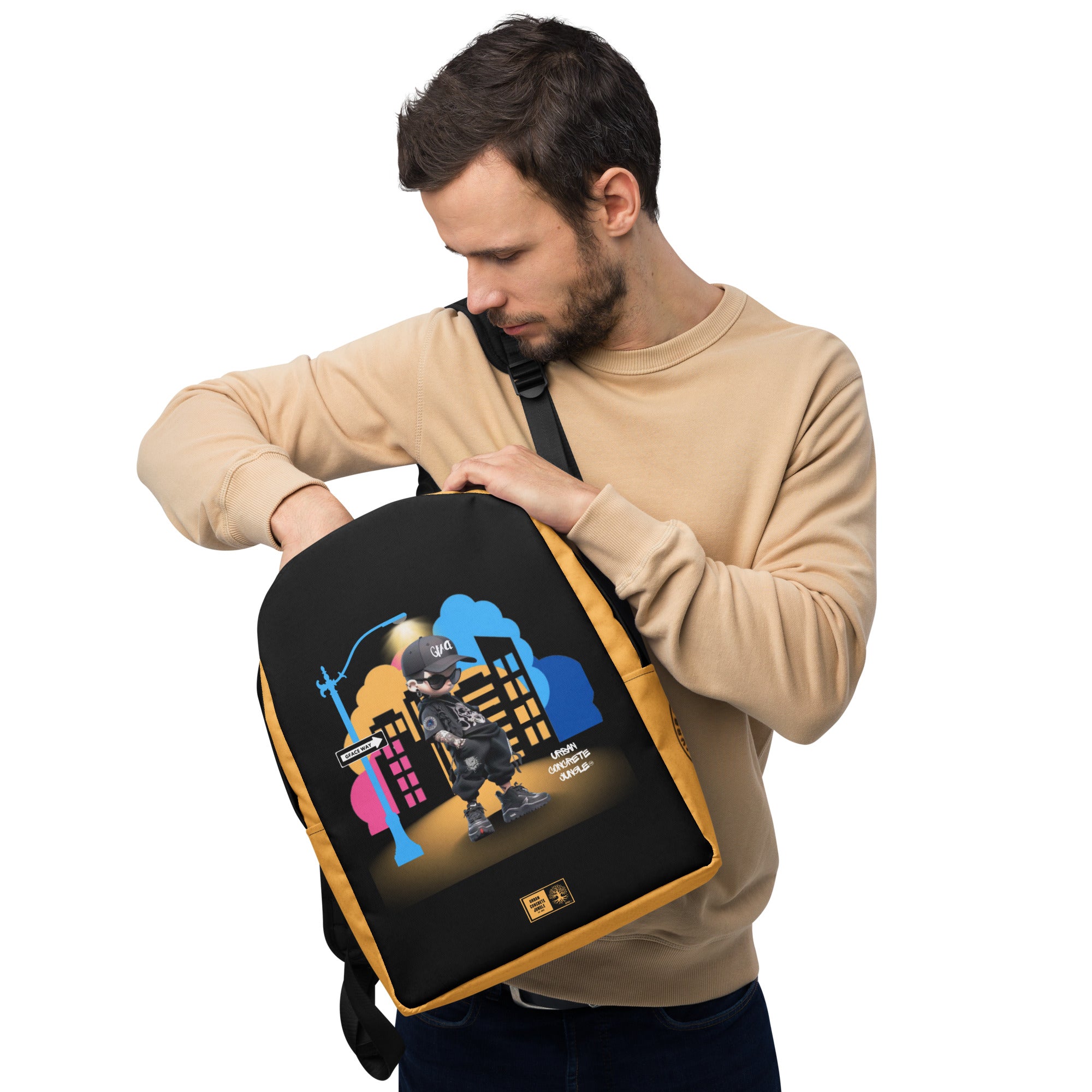 GFACE Backpack Guy Swagger Urban Concrete Jungle