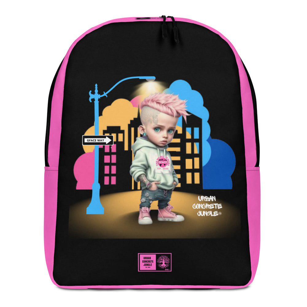 GFACE Backpack Girl Pink Urban Concrete Jungle