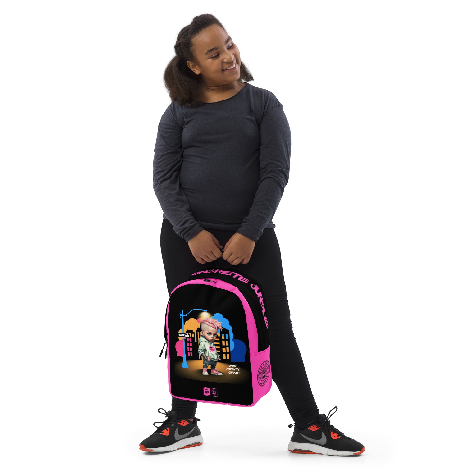 GFACE Backpack Girl Pink Urban Concrete Jungle