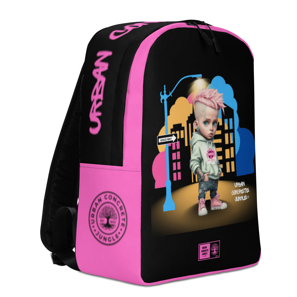 GFACE Backpack Girl Pink Urban Concrete Jungle