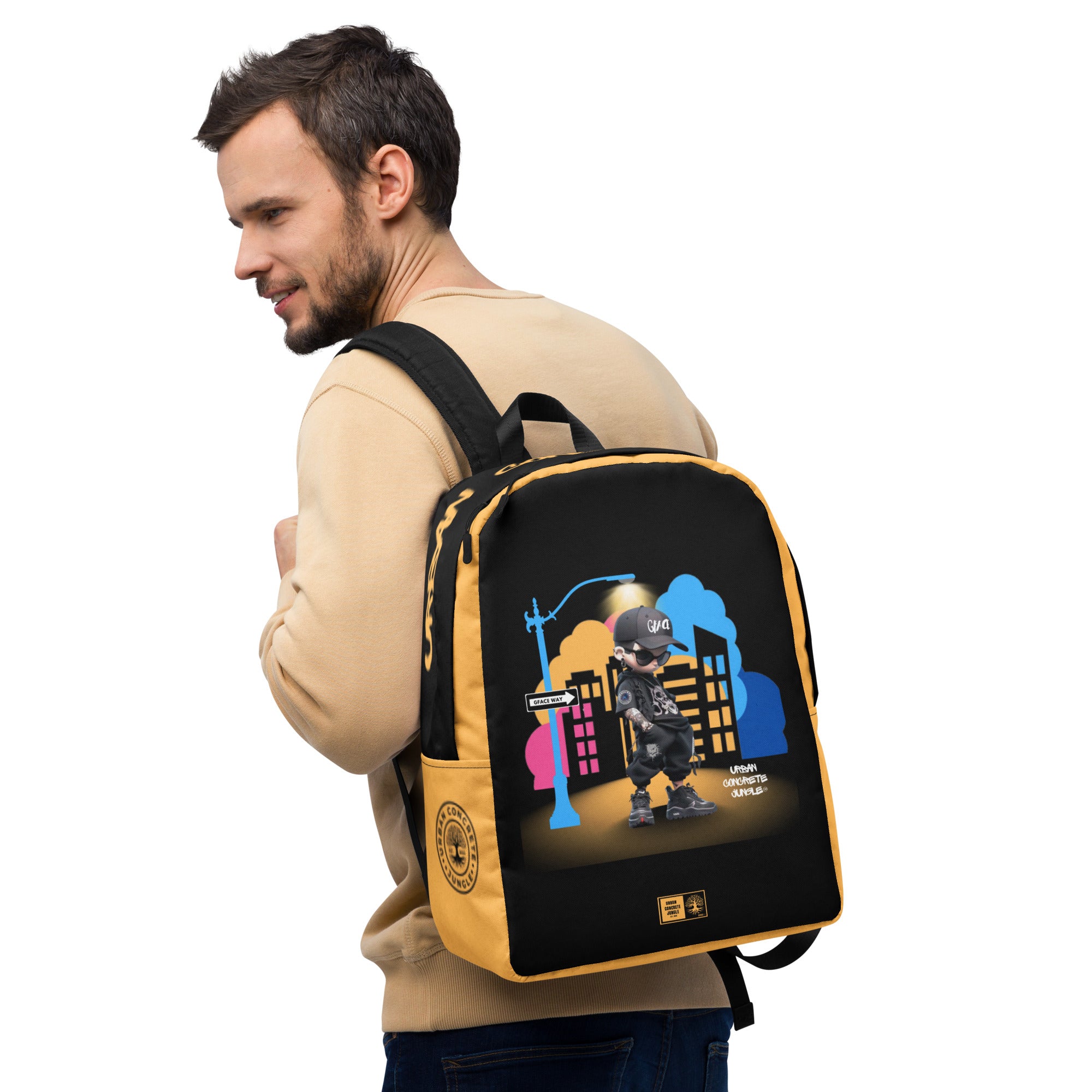 GFACE Backpack Guy Swagger Urban Concrete Jungle