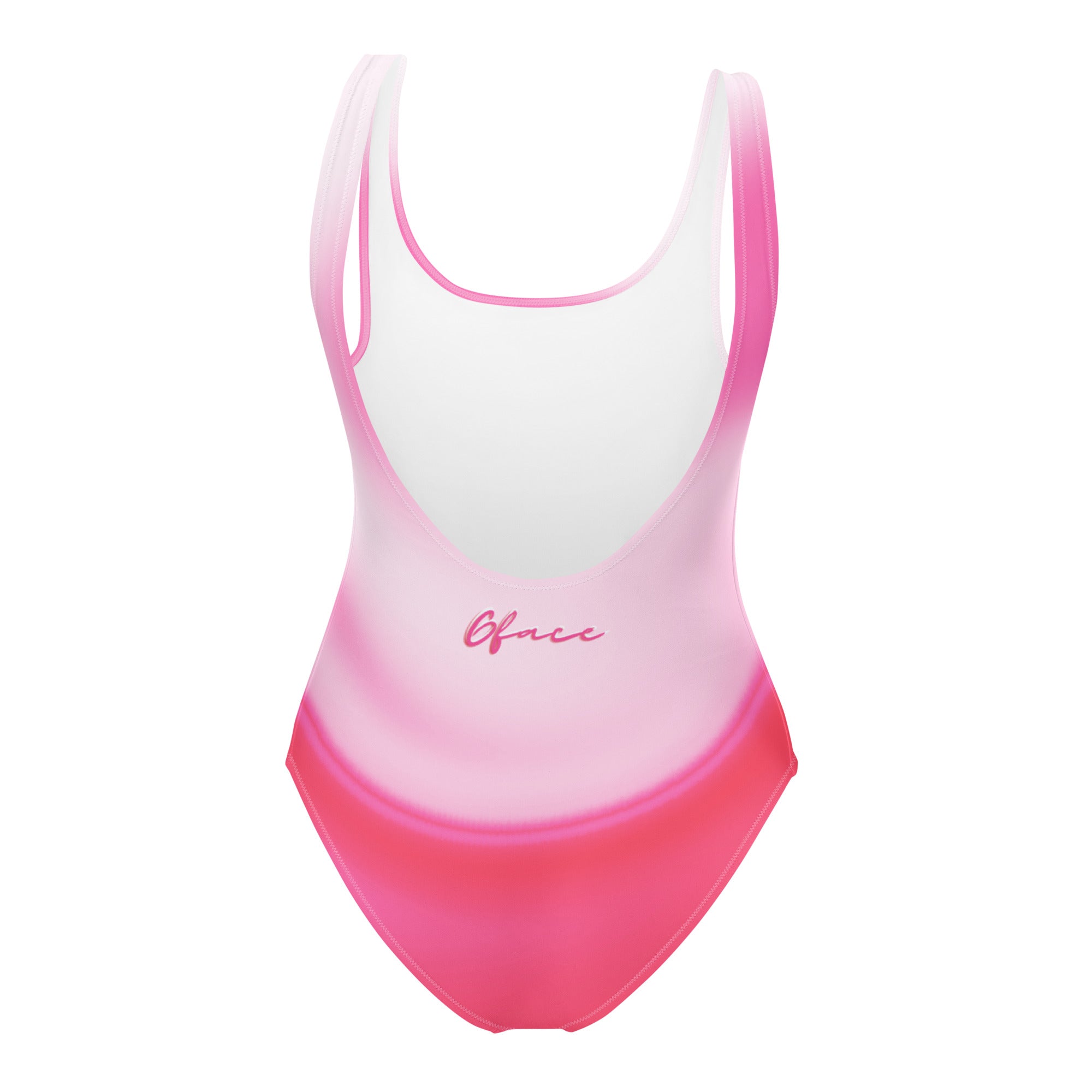 One-Piece Swimsuit Pink Swirl Gface Beach Swag