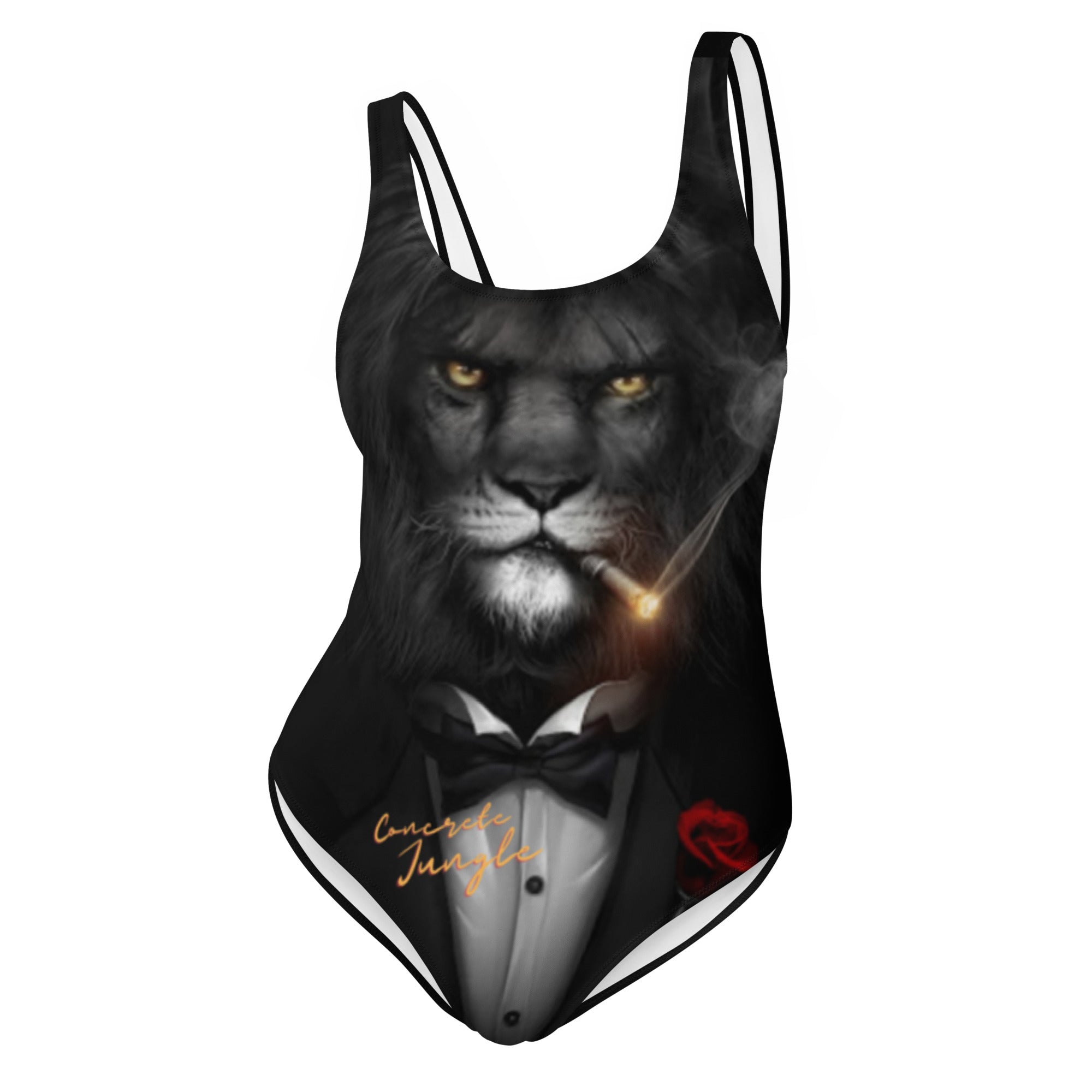 Gface Lion print  One-Piece Swimsuit