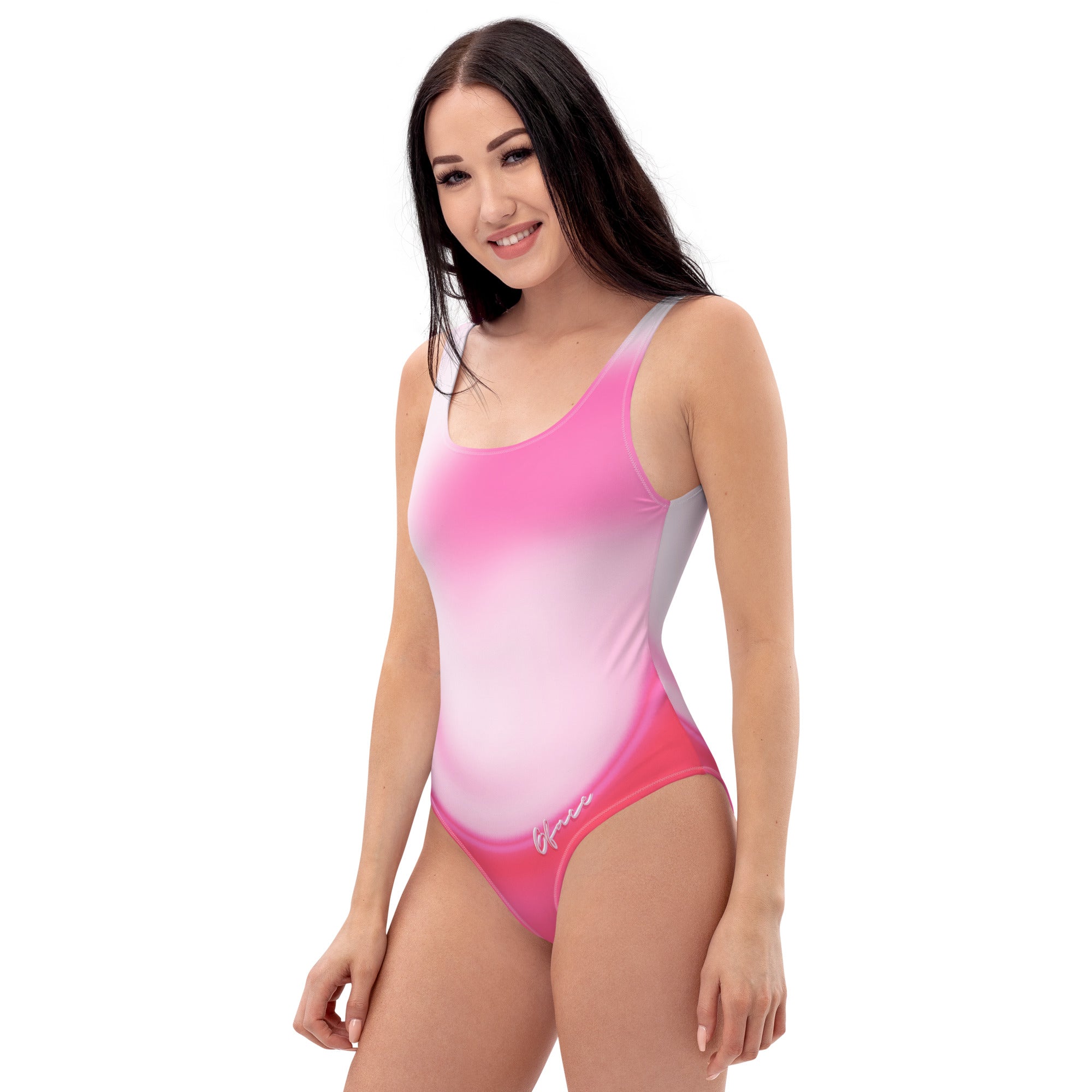 One-Piece Swimsuit Pink Swirl Gface Beach Swag