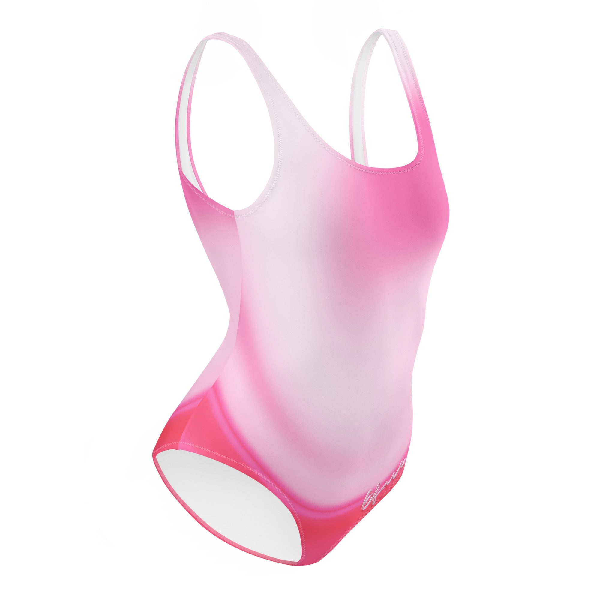 One-Piece Swimsuit Pink Swirl Gface Beach Swag